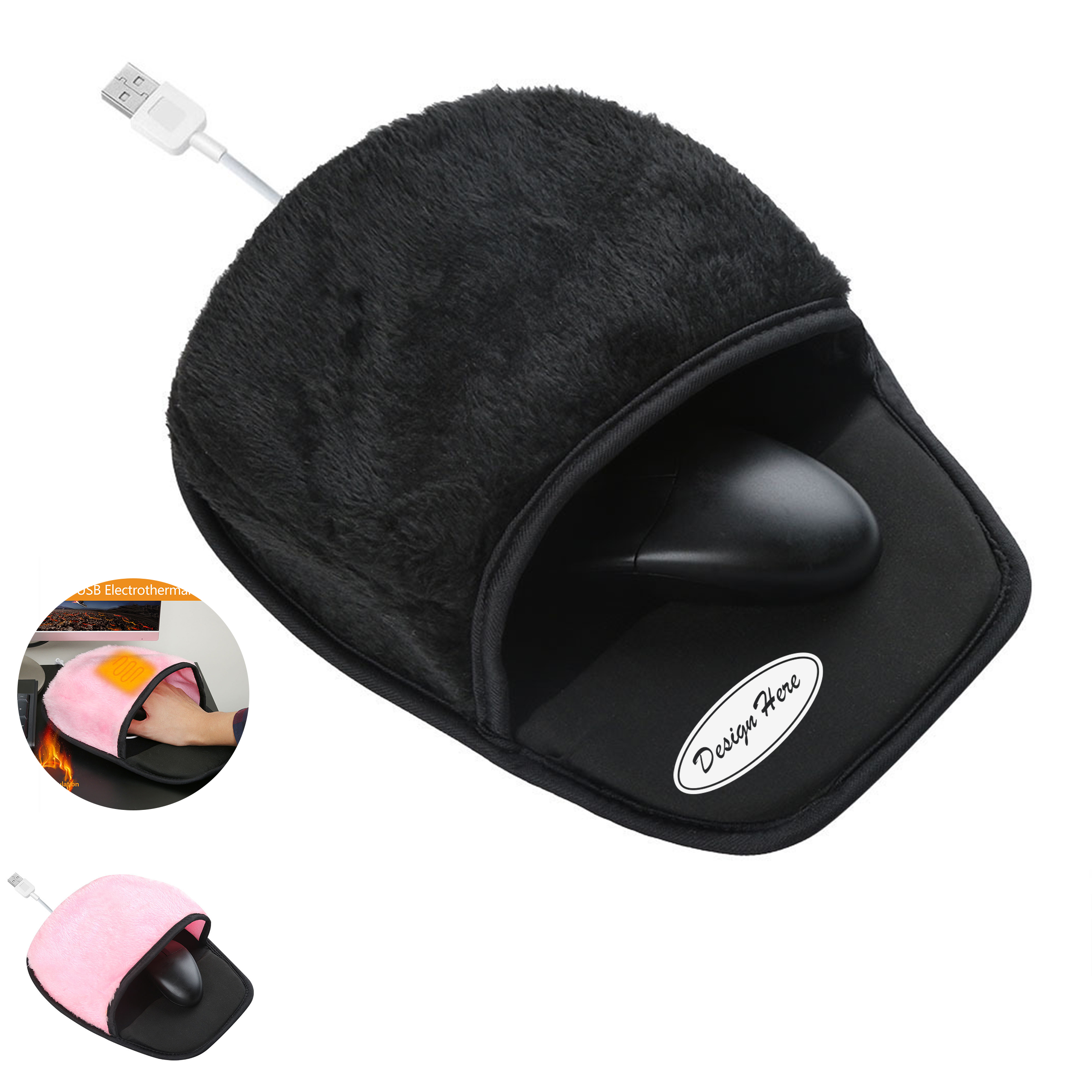 Warm USB Mouse Pad ?C Cozy Plush Design for Work 3