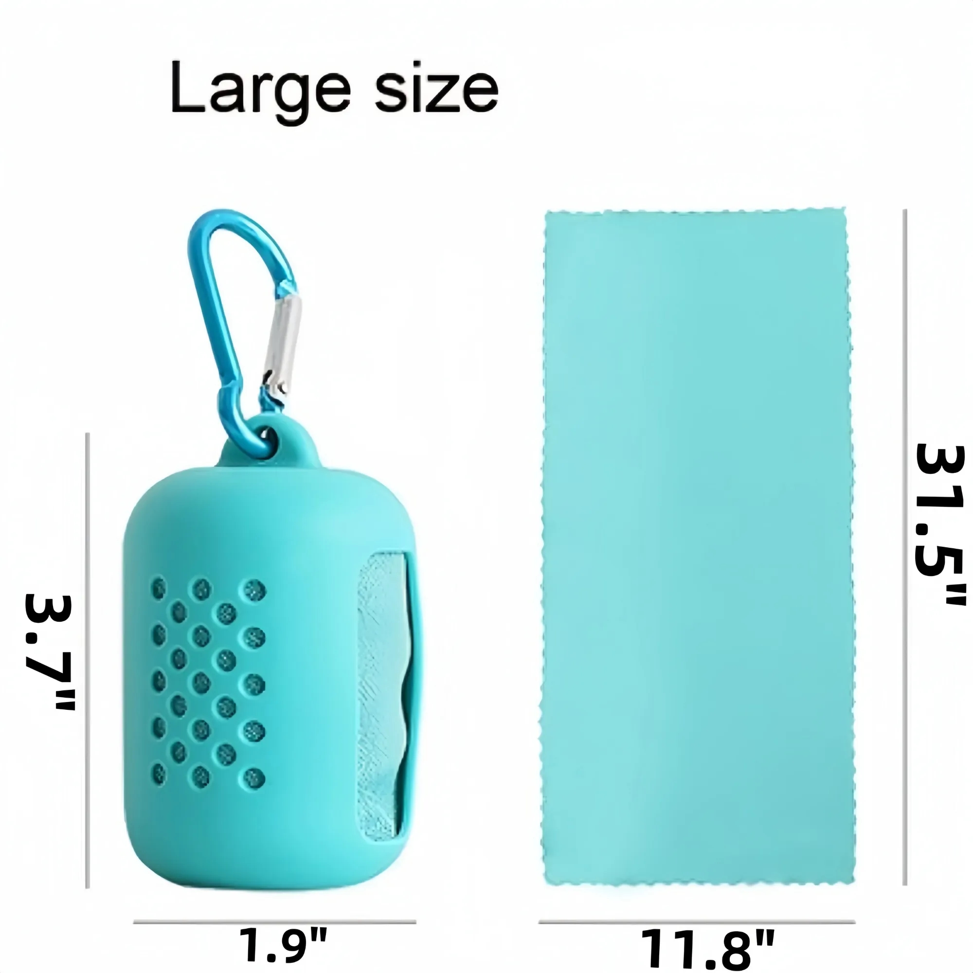 Quick Dry Cooling Towel With Silicon Shell Metal Buckle 2