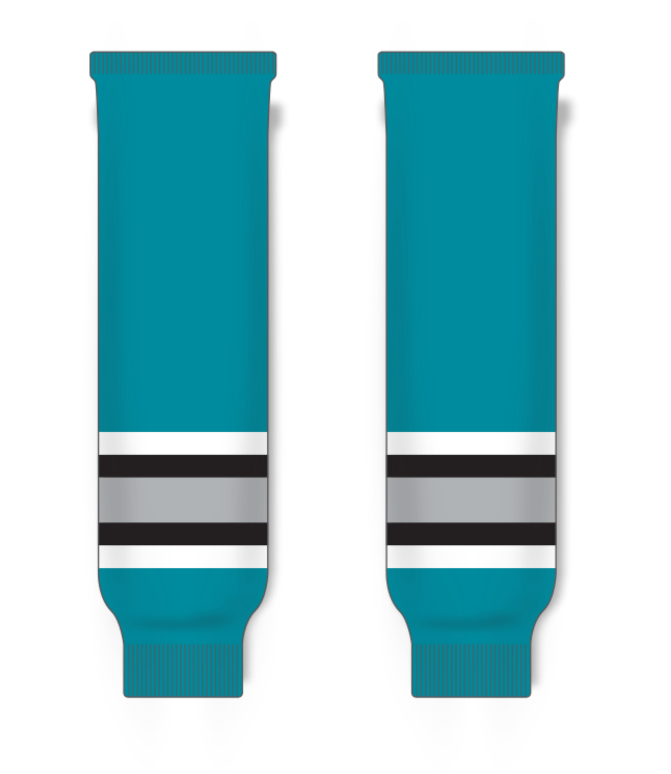 Knitted Striped Hockey Socks HS630-G161 3
