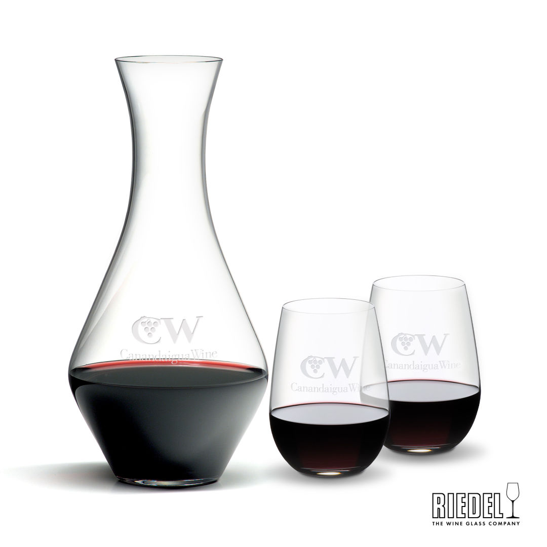 RIEDEL Merlot Decanter & Stemless Wine Set 5