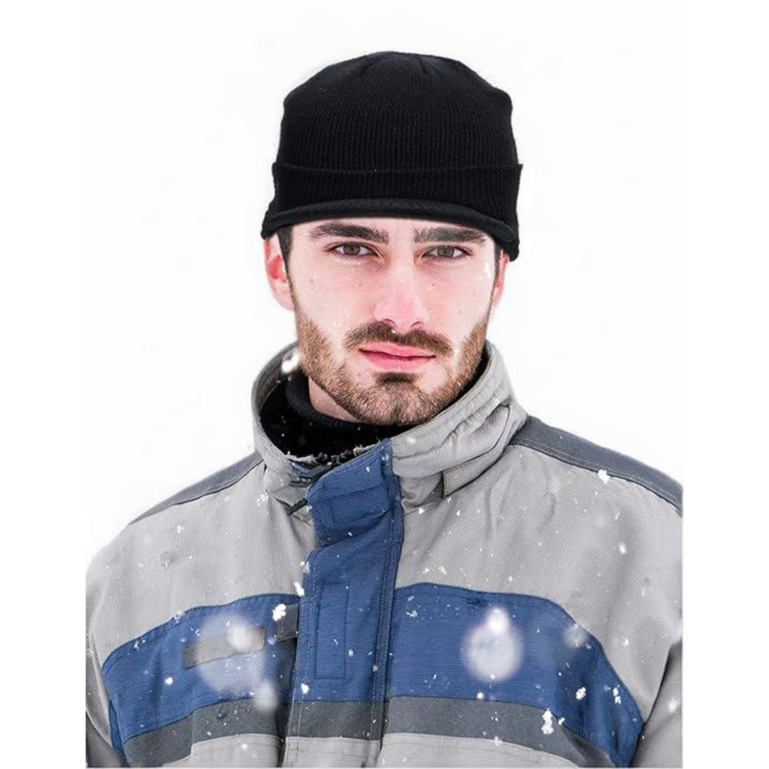 Large-Brimmed Woolen Knitted Warm Duckbill Cap 4