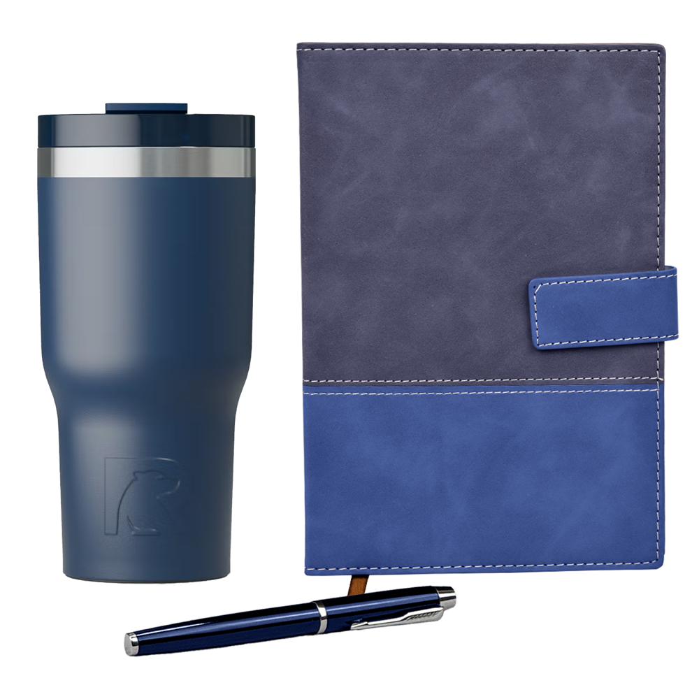 RTIC® 20 oz Tumbler, TiTUS® Valvetine Notebook & Pen Gift Set