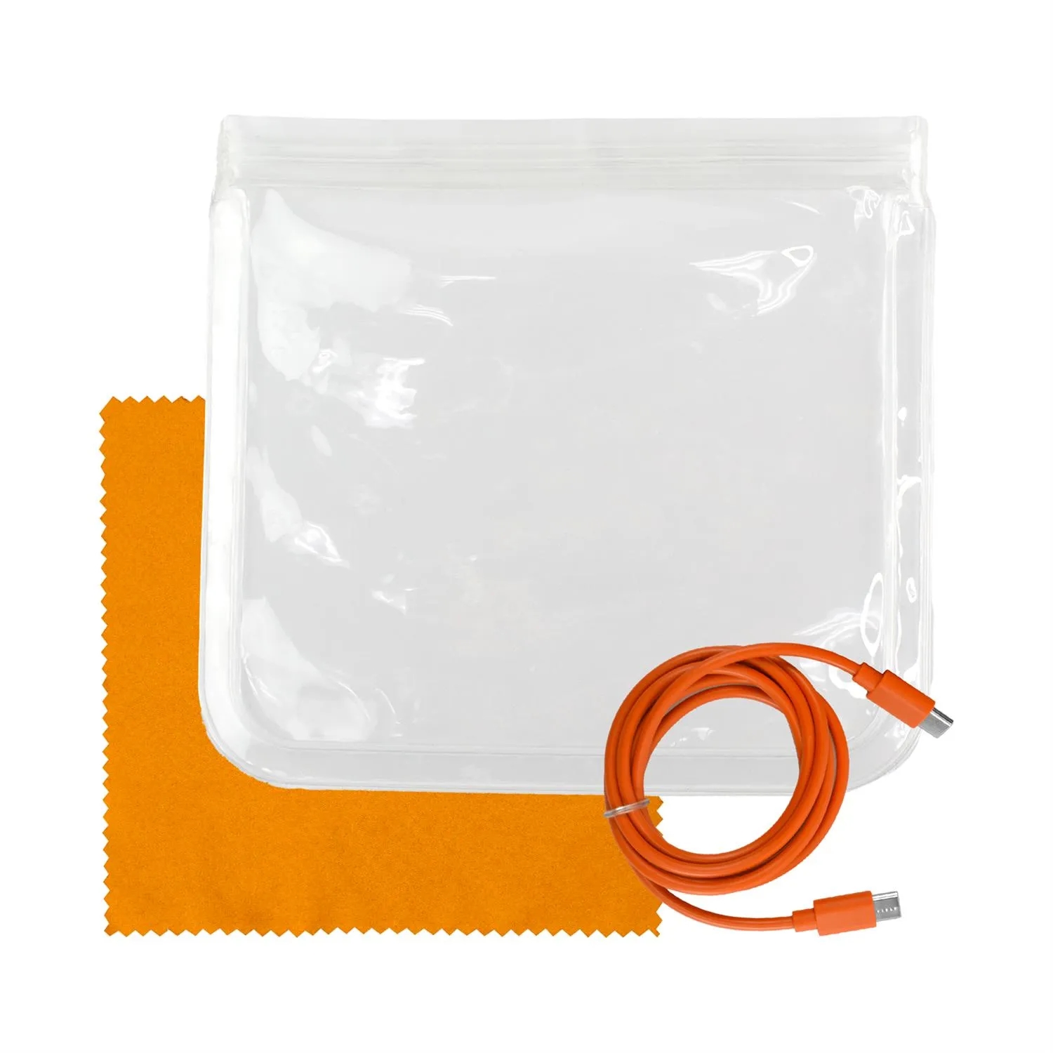 Clear C to C Cable & Cloth Set 17