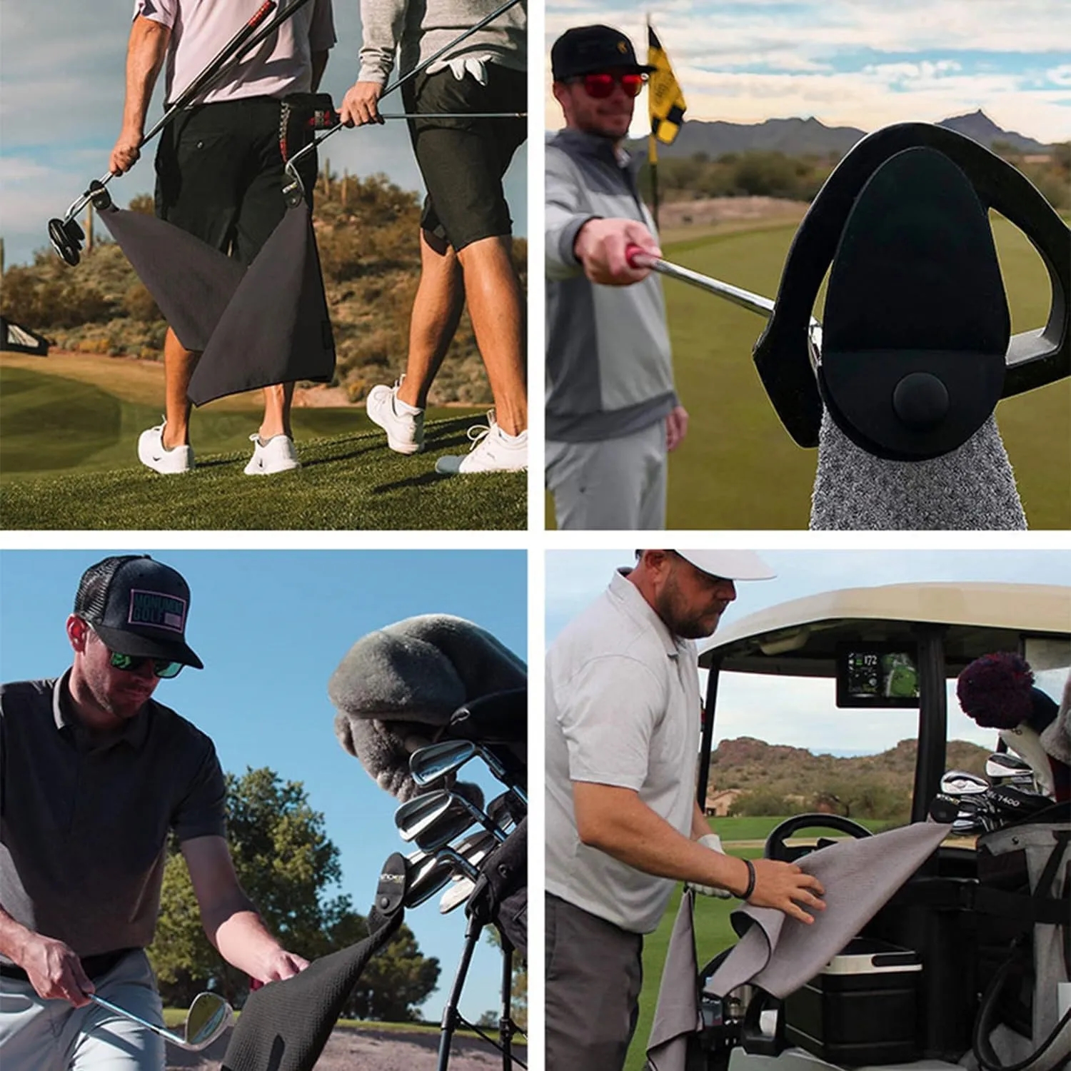Waffle Golf Towel With Magnetic 6