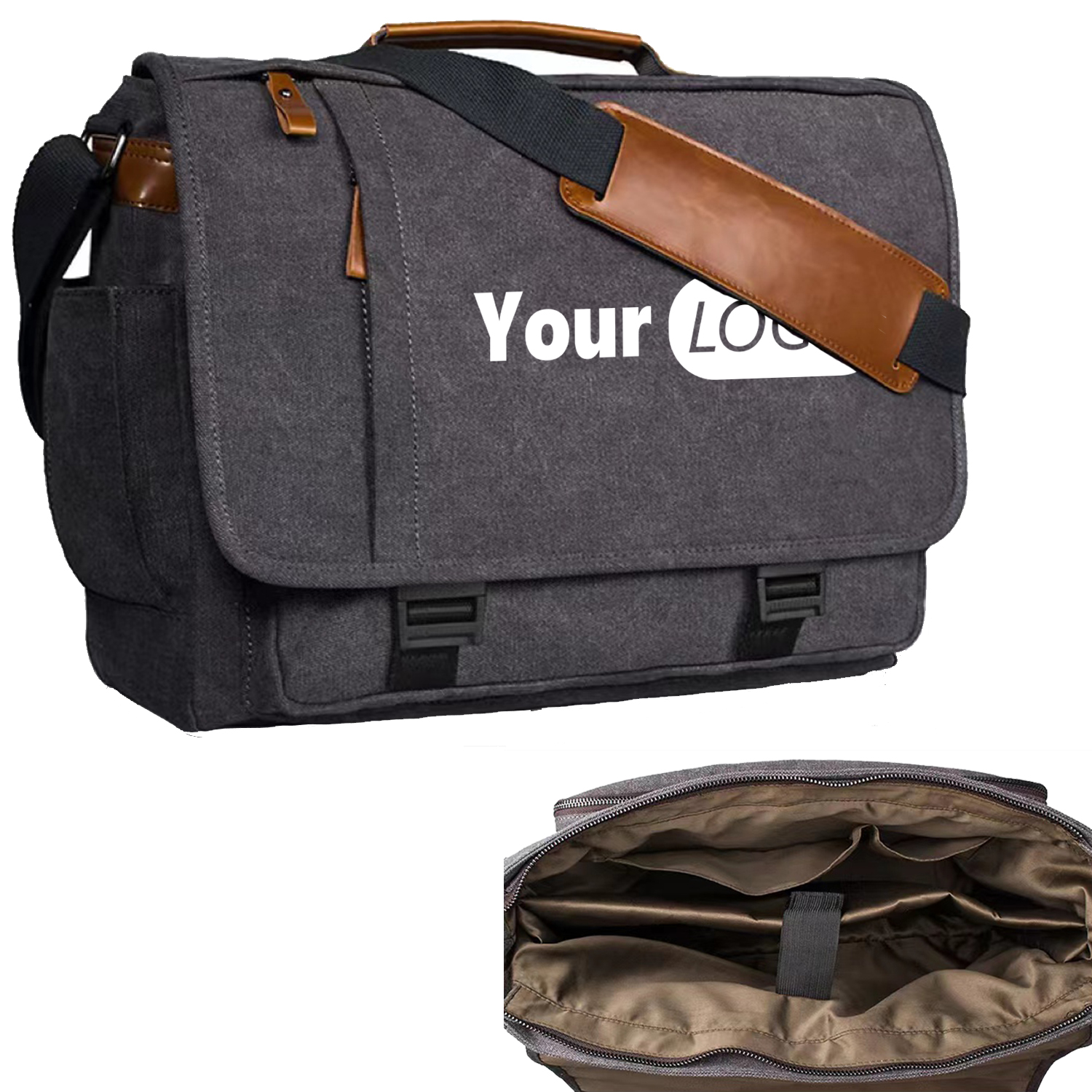 Canvas Laptop Messenger Bag 2