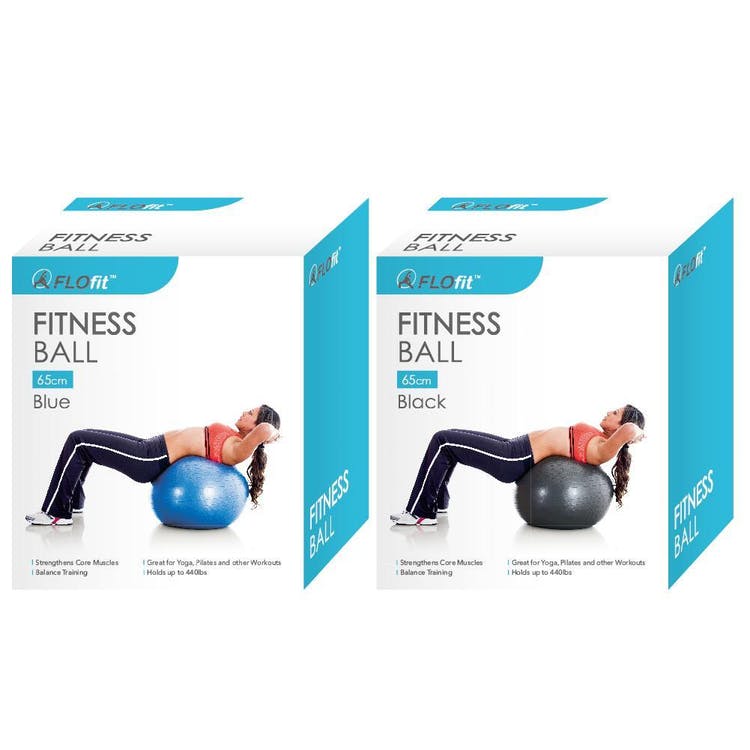 Exercise Balls - Blue & Black 65 cm 2