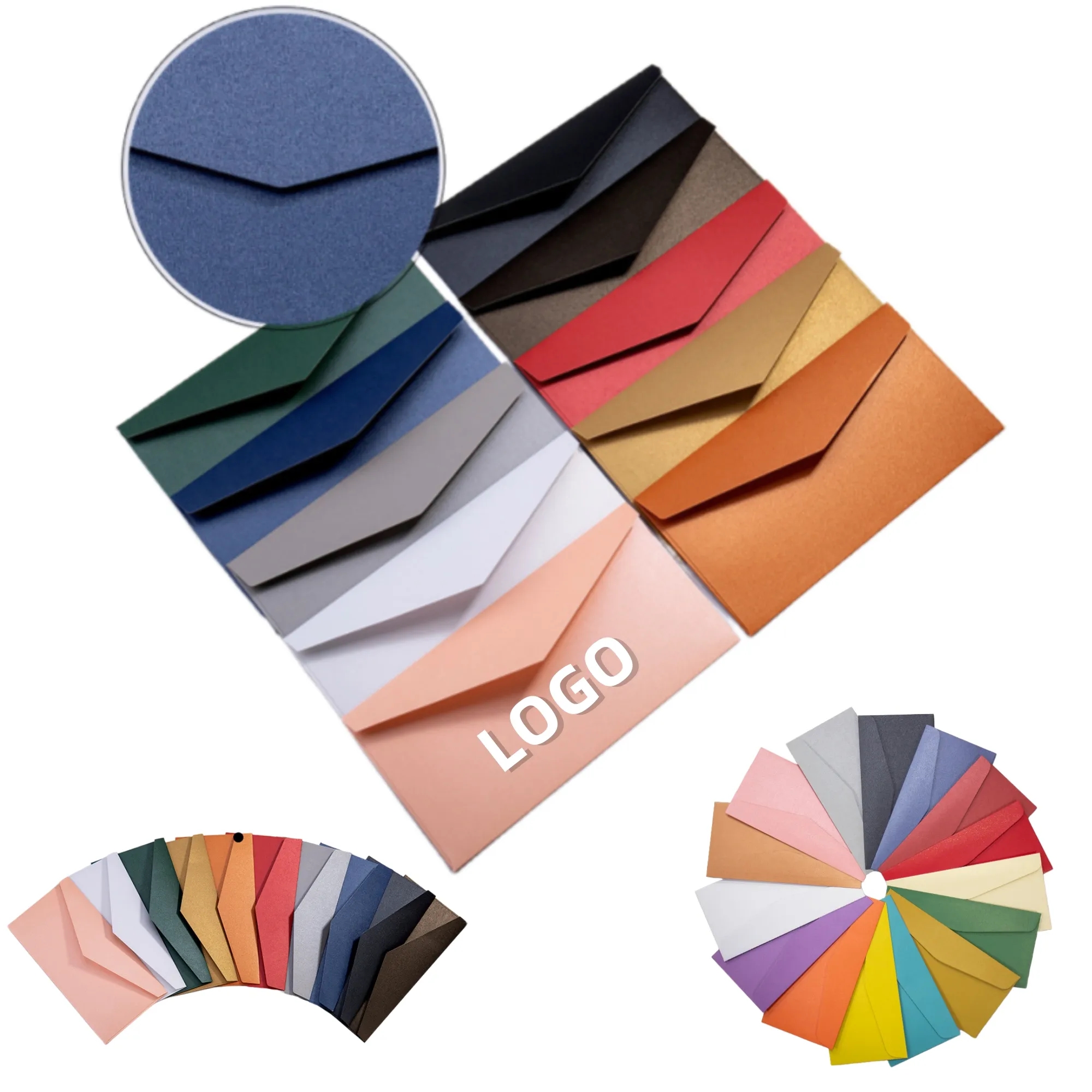 Gold Foil Pearlescent Envelope (8.5" x 4.5") 10