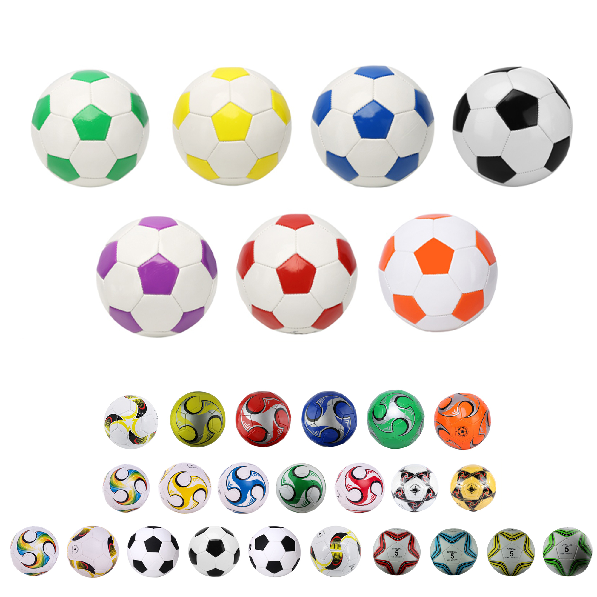 Bright Colored Soccer Balls 5
