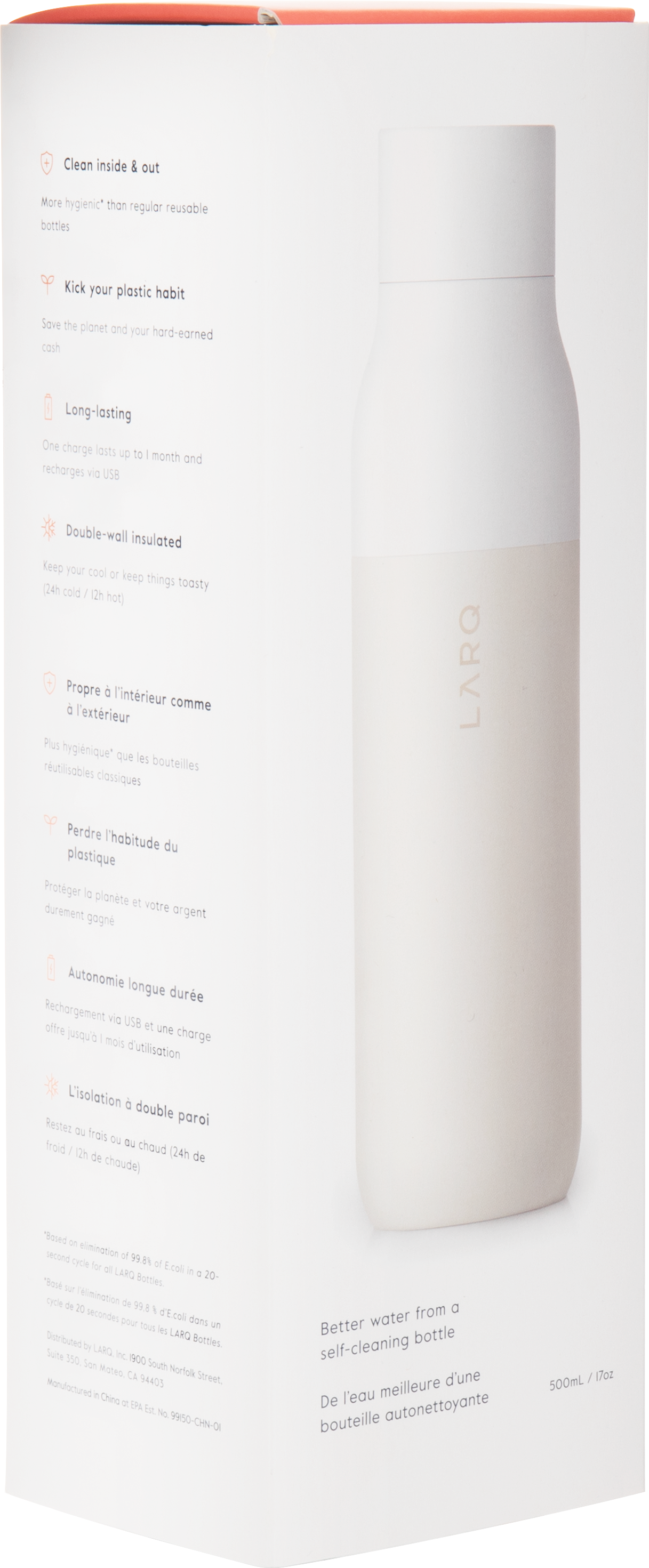 17 oz larq purevis bottle, custom water bottle with logo imprint 28