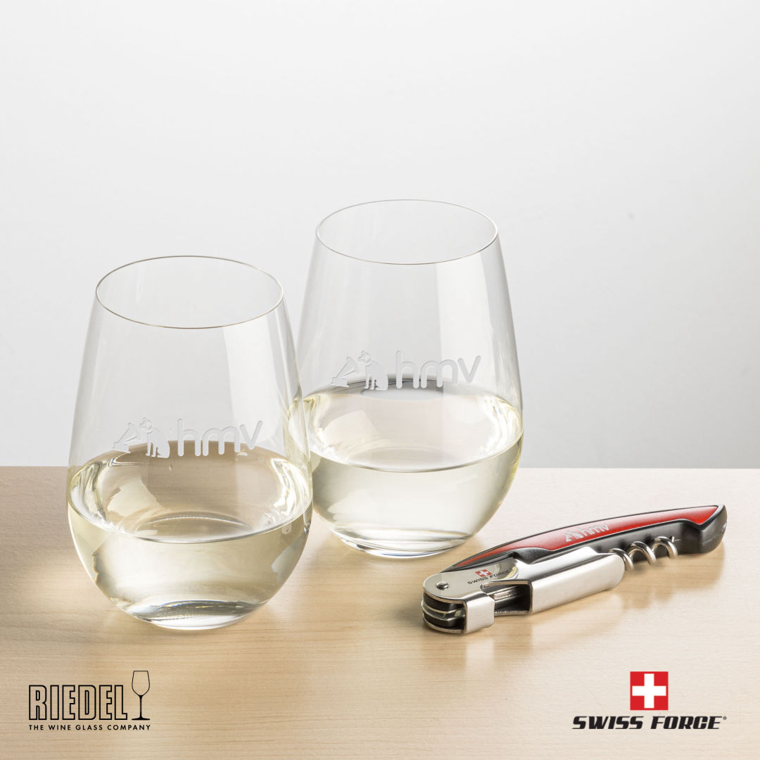Swiss Force® Opener & RIEDEL Stemless Wine 10