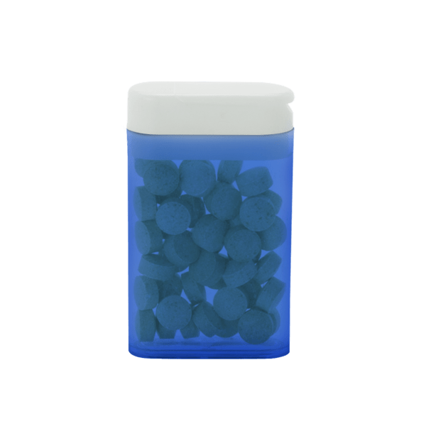 1 1/2" x 2 1/2" Rectangular Flip-Top Mint Dispenser 5