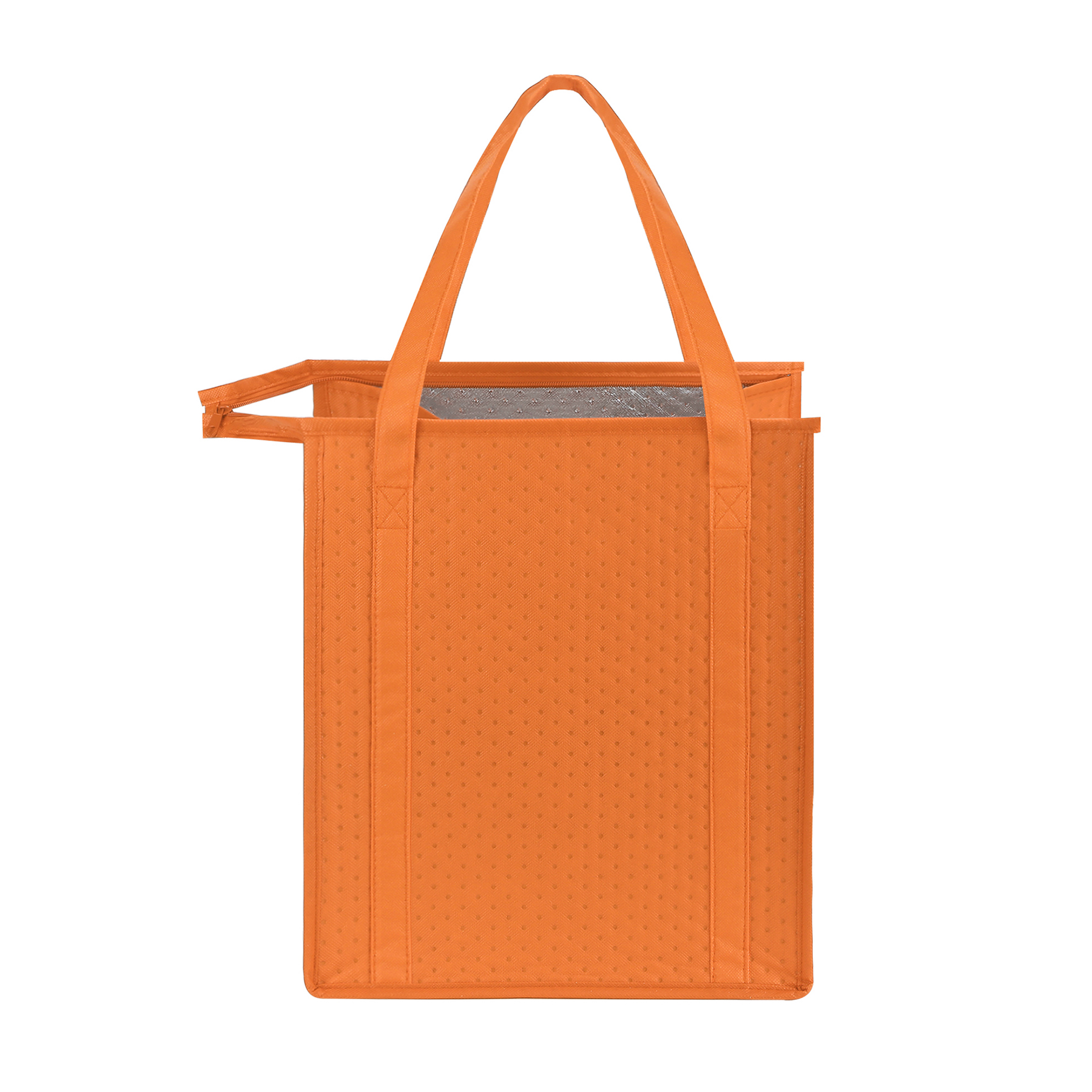 Non Woven Aluminum Foil Zipper Insulation Bag (13'' L x 15'' W x 10'' H) 4