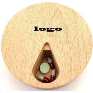 Wooden 7 Compartment Pill Case 9