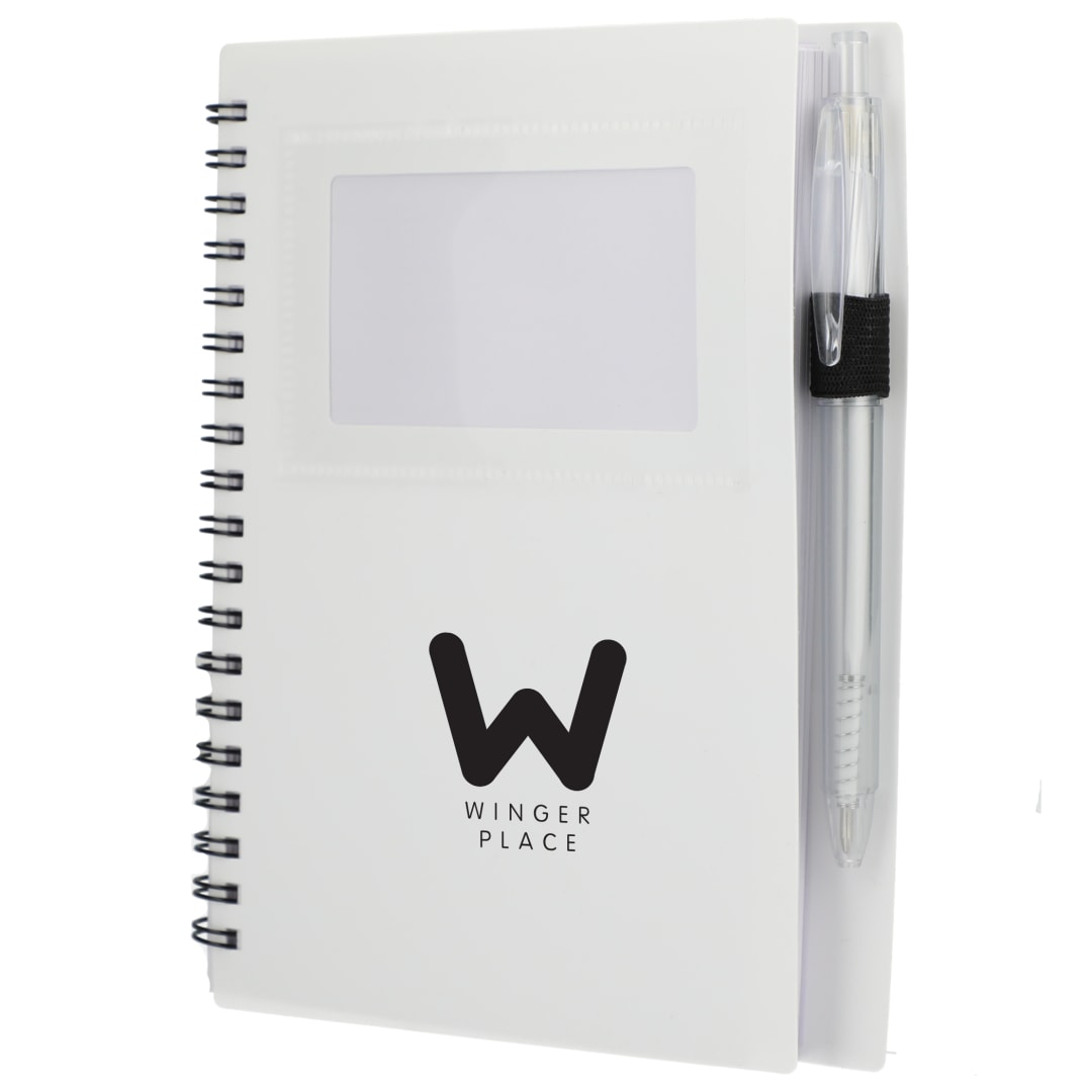 FSC® Recycled 5" x 7" Star Spiral Notebook with Pe 50