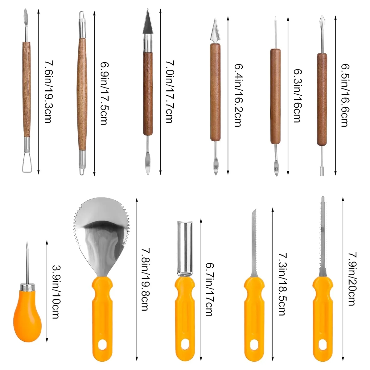 11 Pcs Halloween Pumpkin Carving Tools kits with Handbag 1