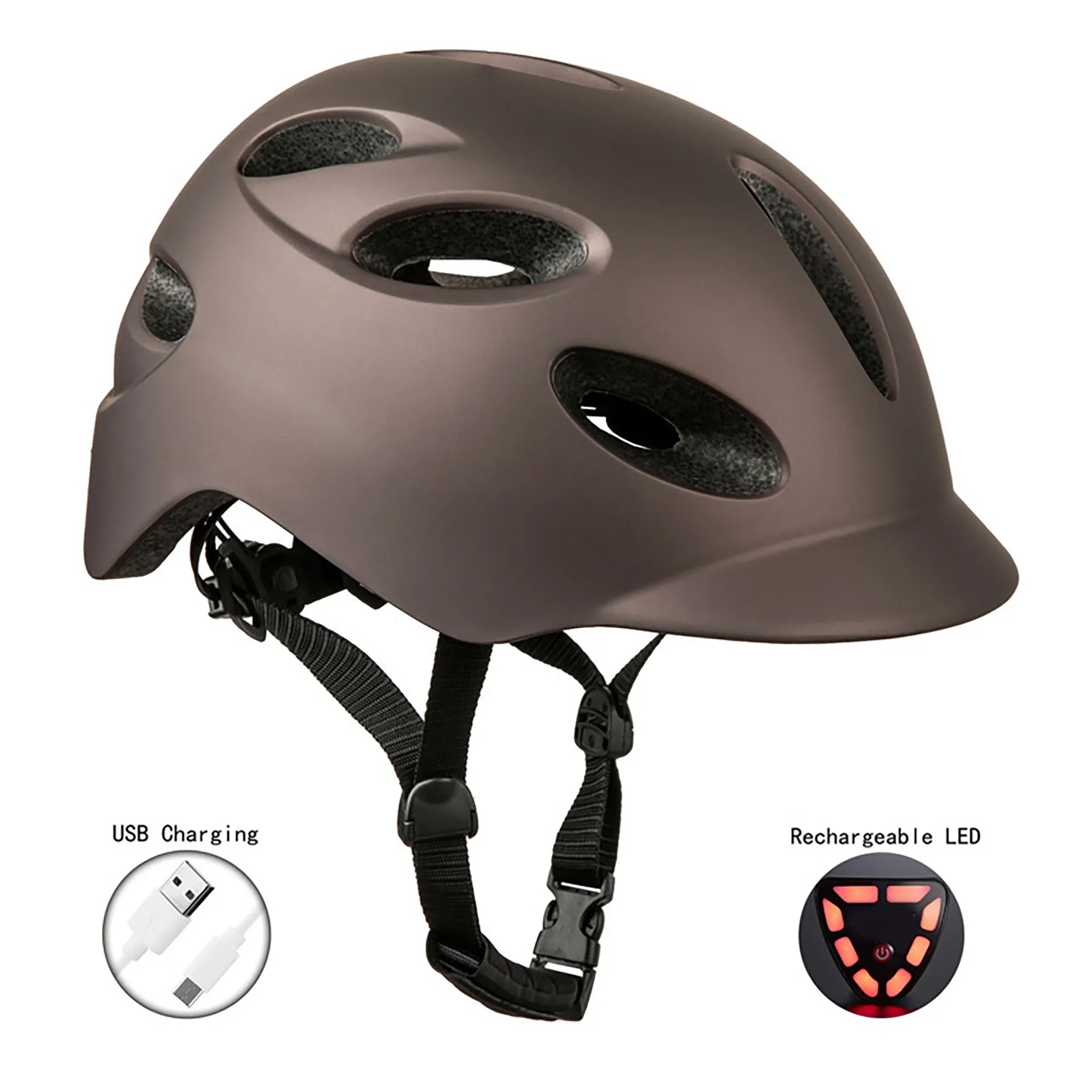 Bicycle Helmet with Rear Light 7