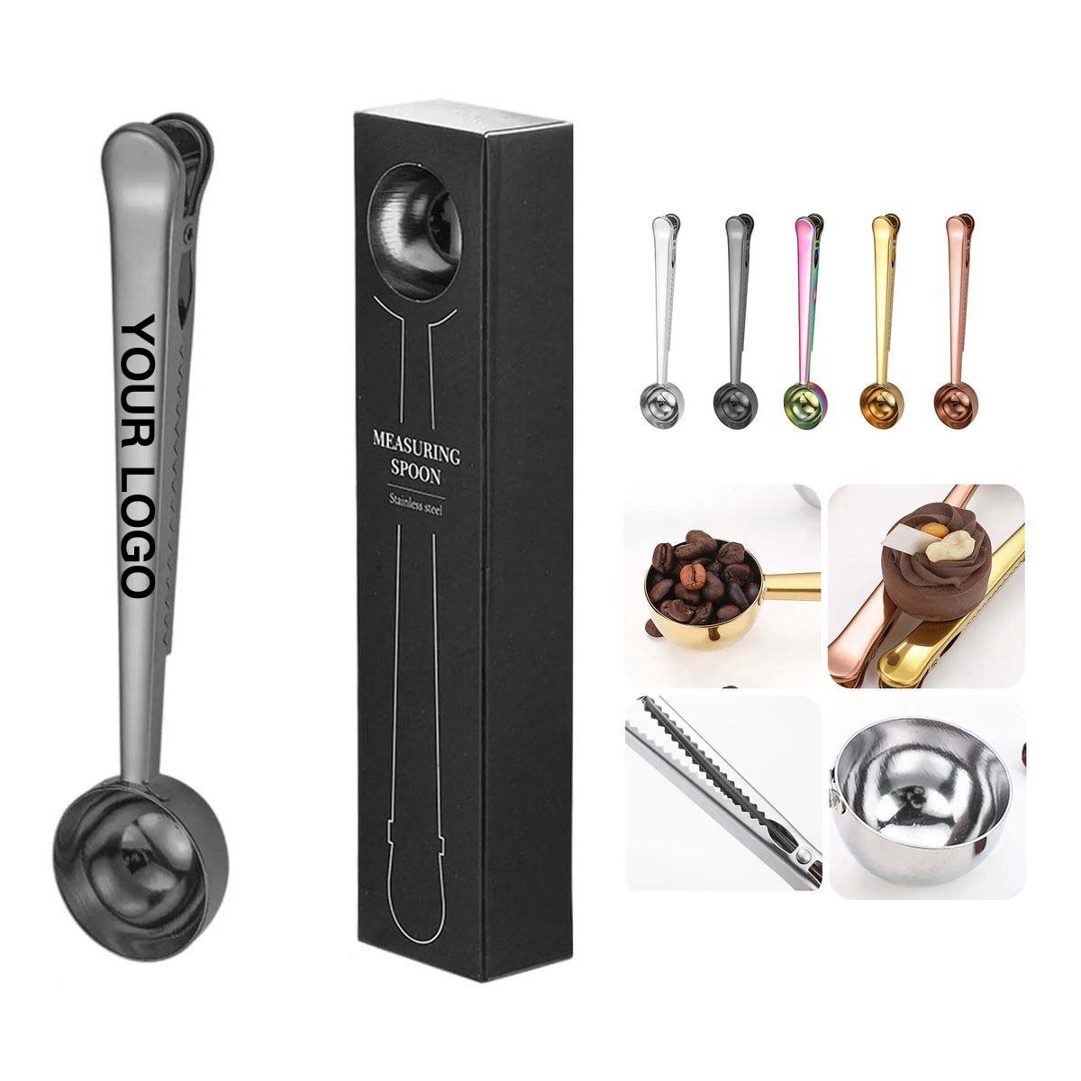 Durable Coffee Measuring Spoon with Clip Handle 13