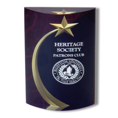 6" RED MARBLE TROPHY 2