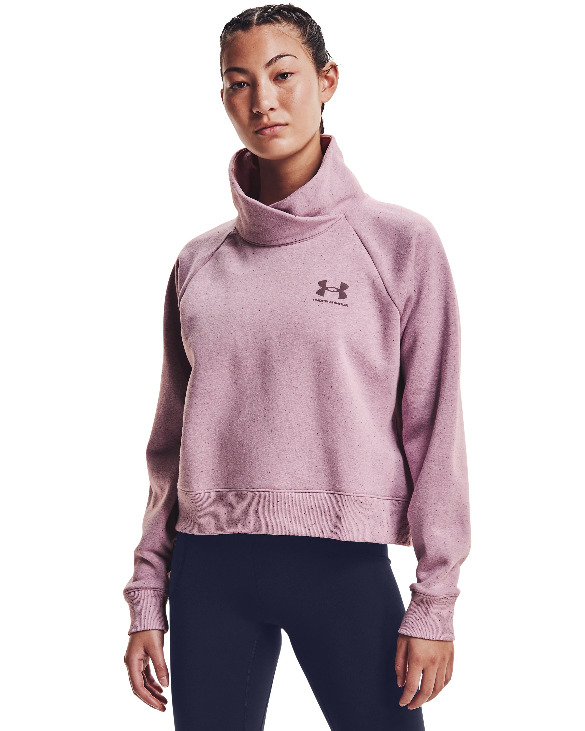 Women's UA Rival Fleece Wrap Neck, custom hoodie or sweatshirt with logo imprint 5
