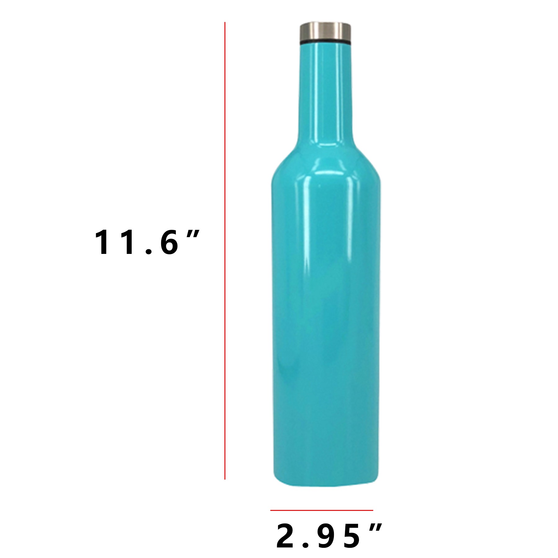 24Oz Stainless Steel Wine Bottle, custom water bottle with logo imprint 6