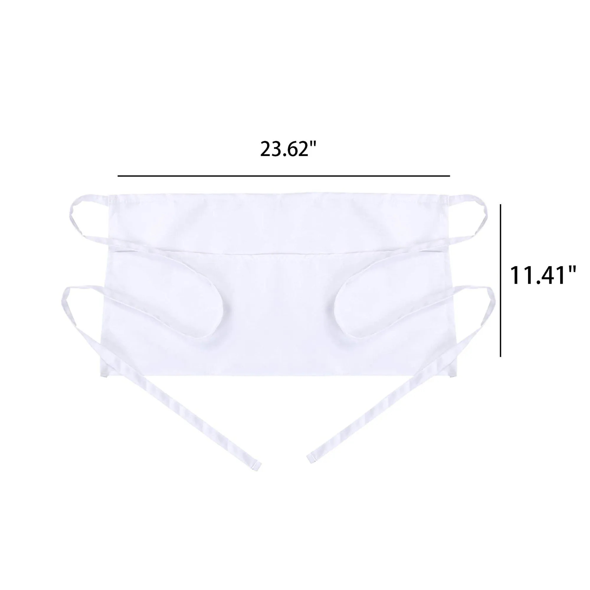 Long Waist Strap Half Apron 7