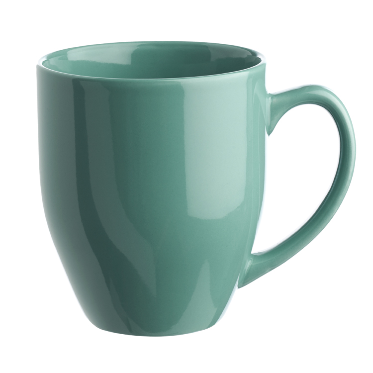 16 oz. Bistro Glossy Coffee Mug with Ceramic Coaster Set - Colors 9