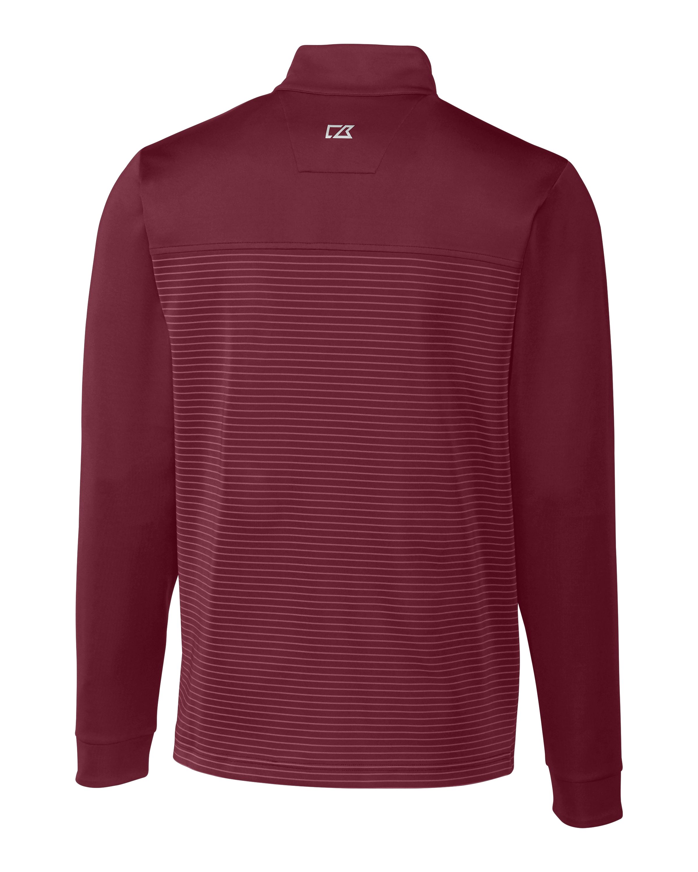 Cutter & Buck Traverse Recycled Smooth Stretch Mens Stripe Quarter Zip Pullover 28