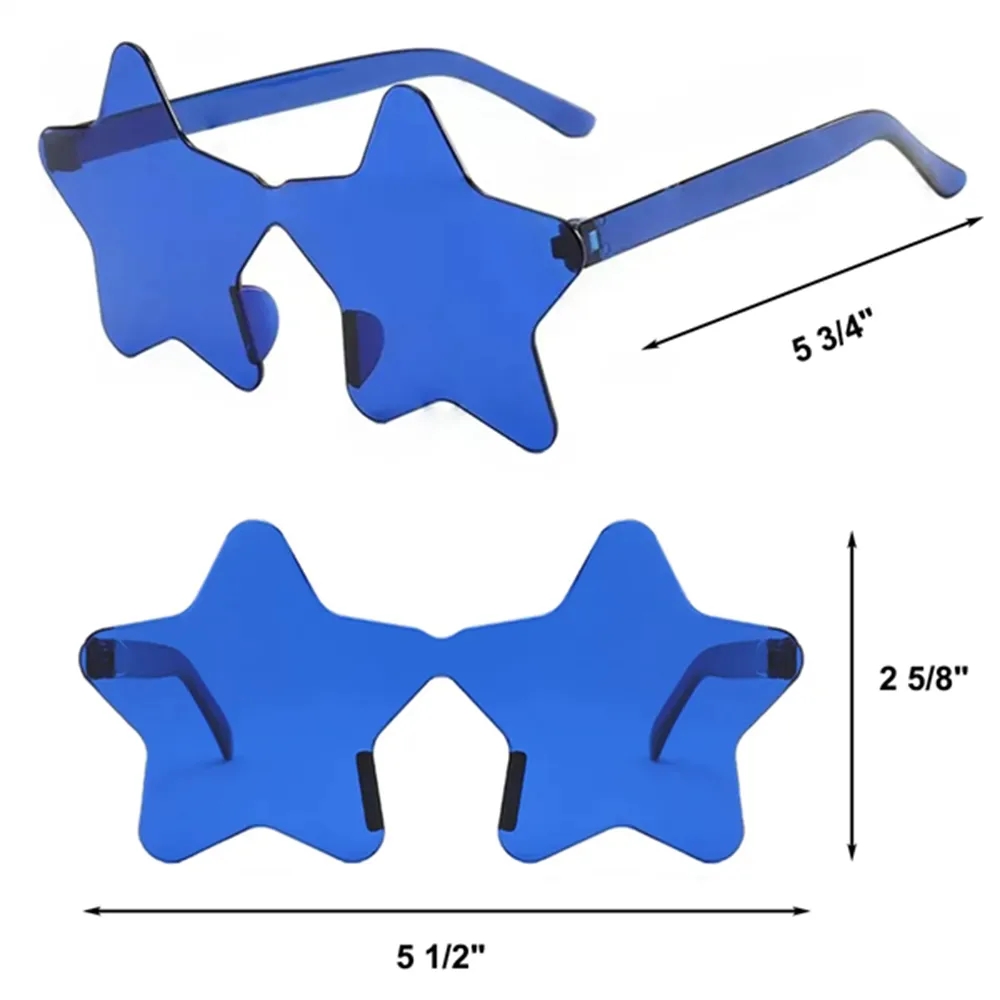 Star Shaped Rimless Sunglasses 7