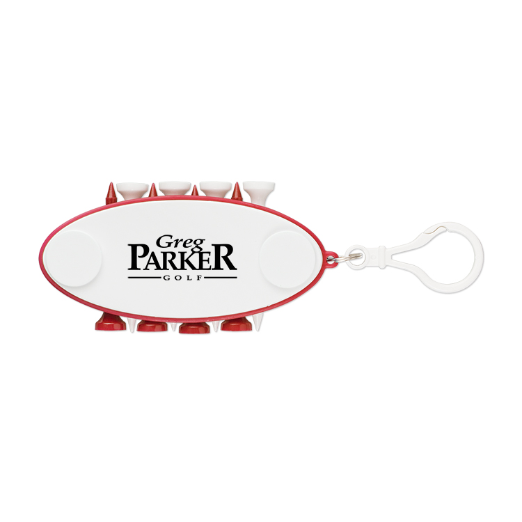 10 Piece Golf Tee Set Keychain 5