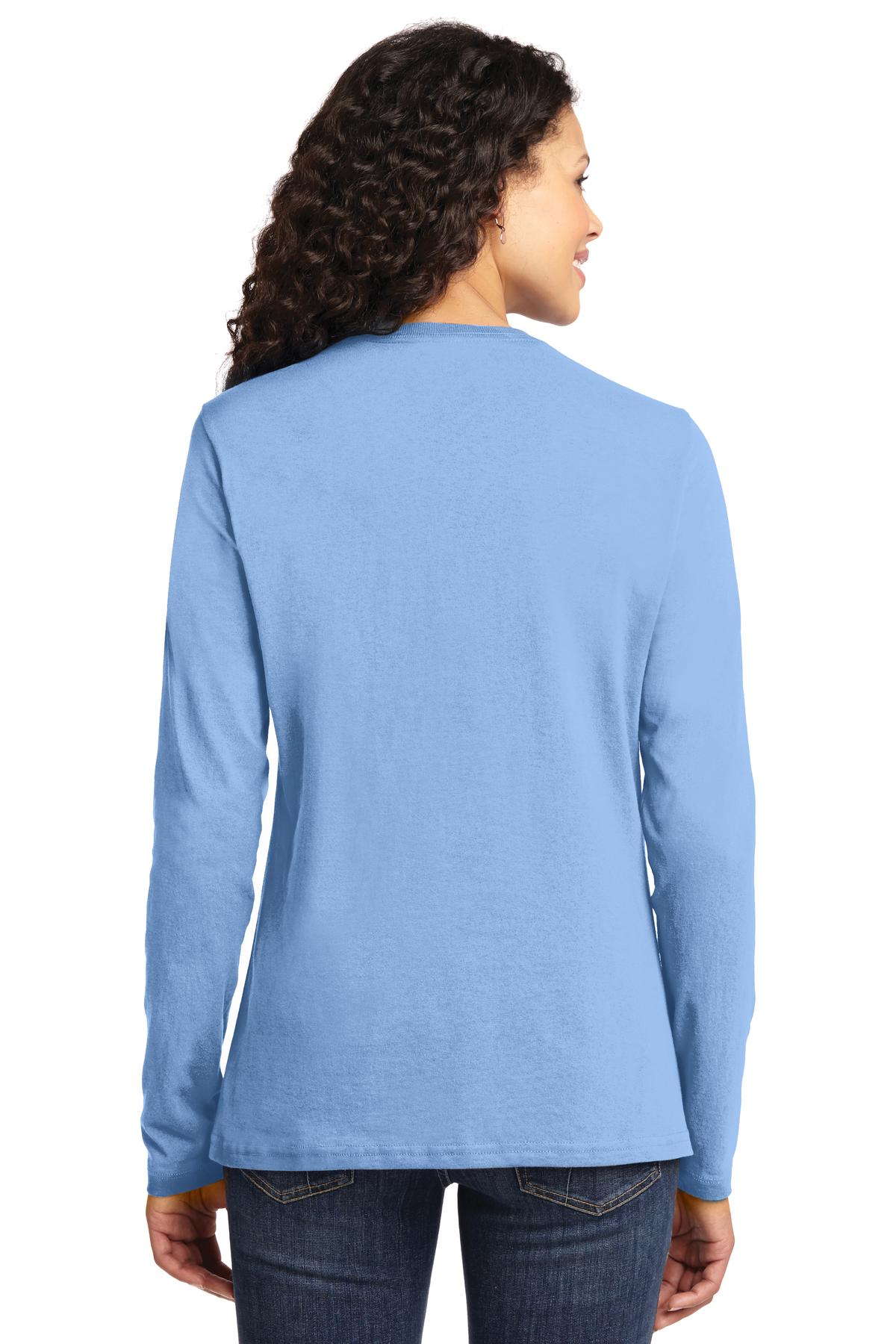 Port & Co Women's Long Sleeve Core Cotton Tee. LPC54LS 89