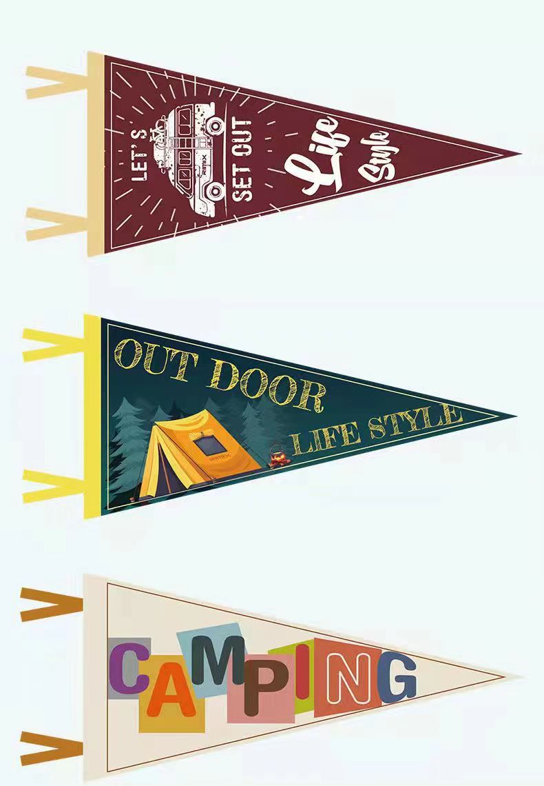 Full Color Printed Felt Pennant 3