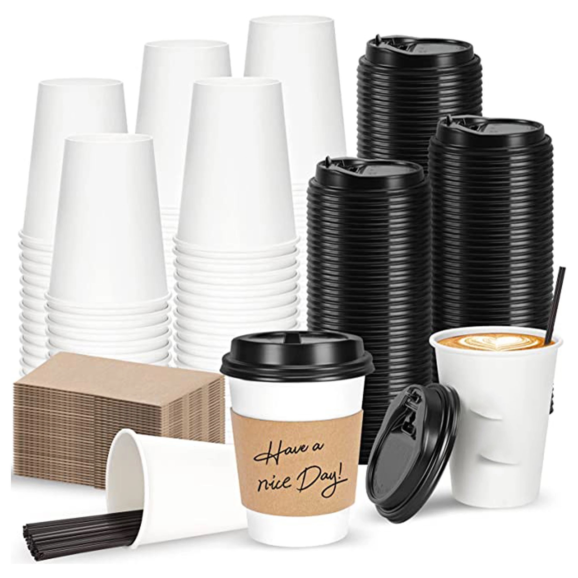 16 OZ Compostable Coffee Cups