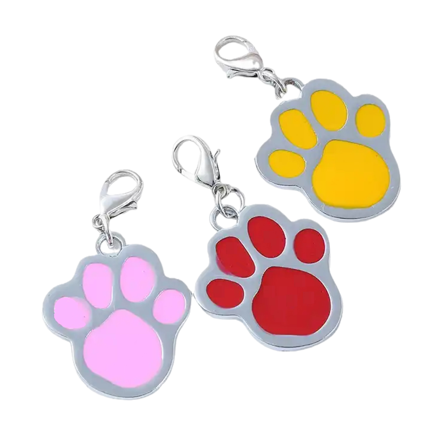 Paw Shaped Zinc Pet Tag 7
