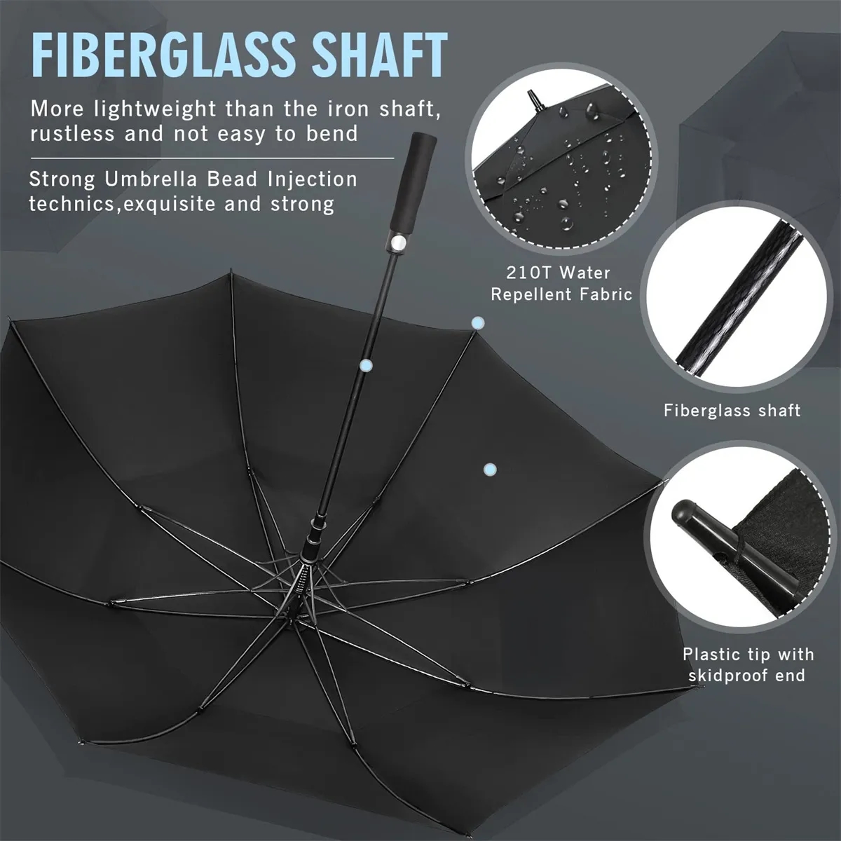 60in Large Windproof Umbrellas Automatic Open 4