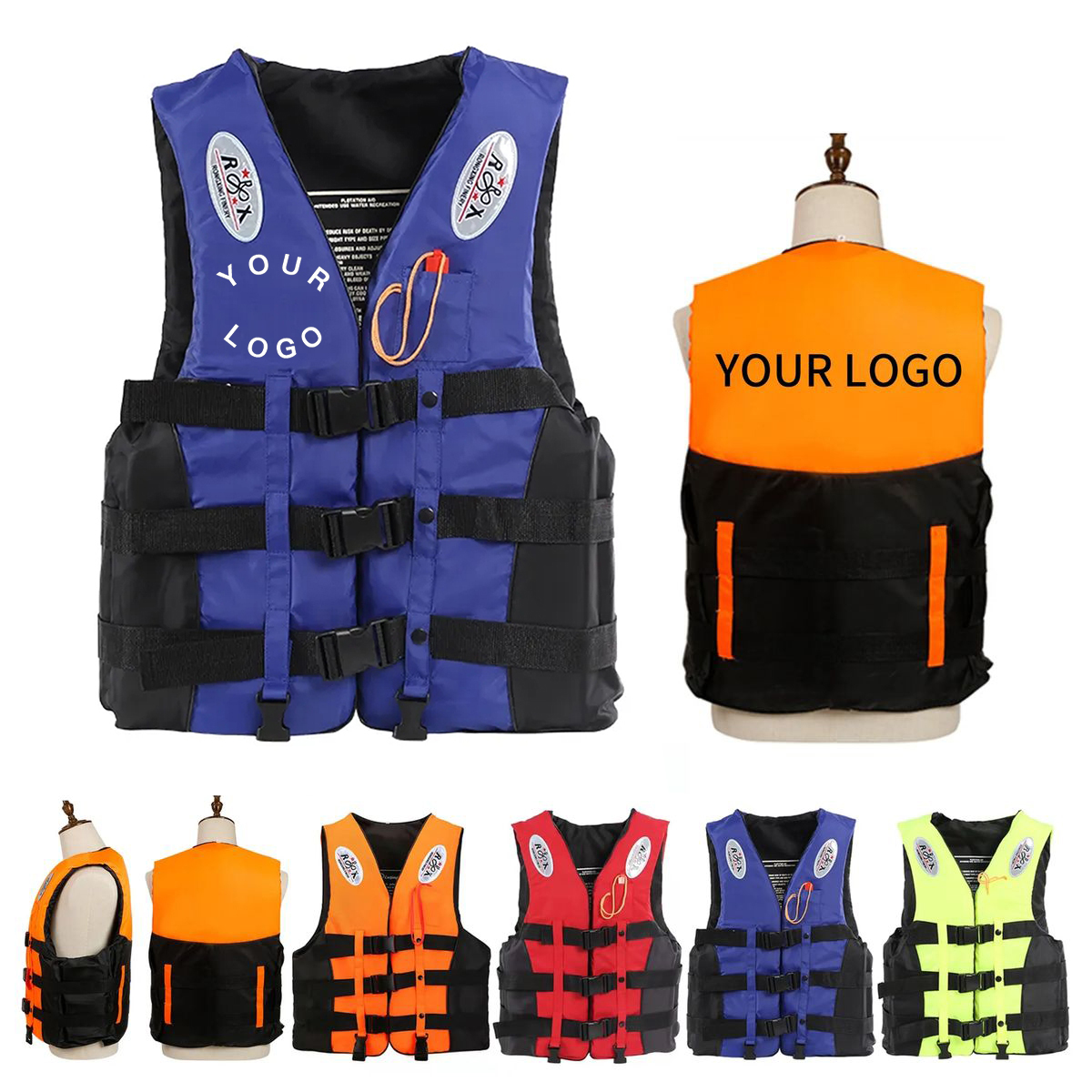 25 Inch Life Jacket with Buckle Straps for Secure Fit 2