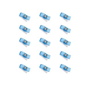 15 Pieces Versatile Plastic Clips In Metal Box For Document Organization 22