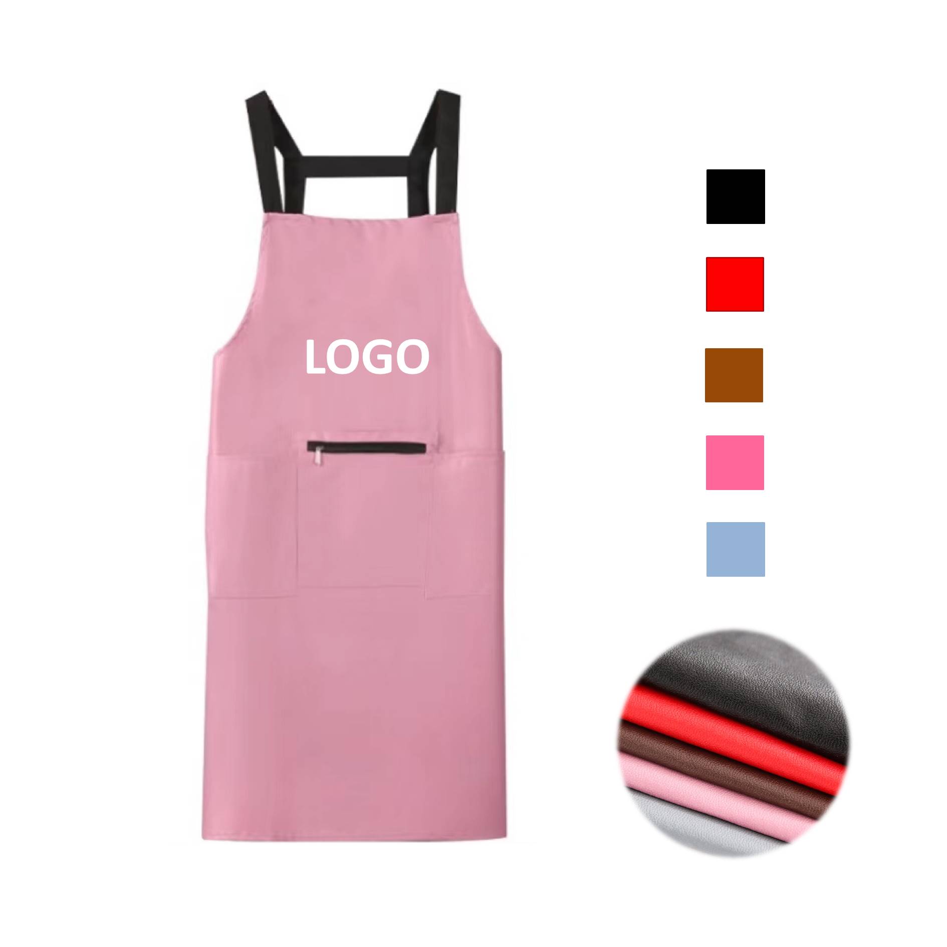 PU Leather Kitchen Apron For Women 1