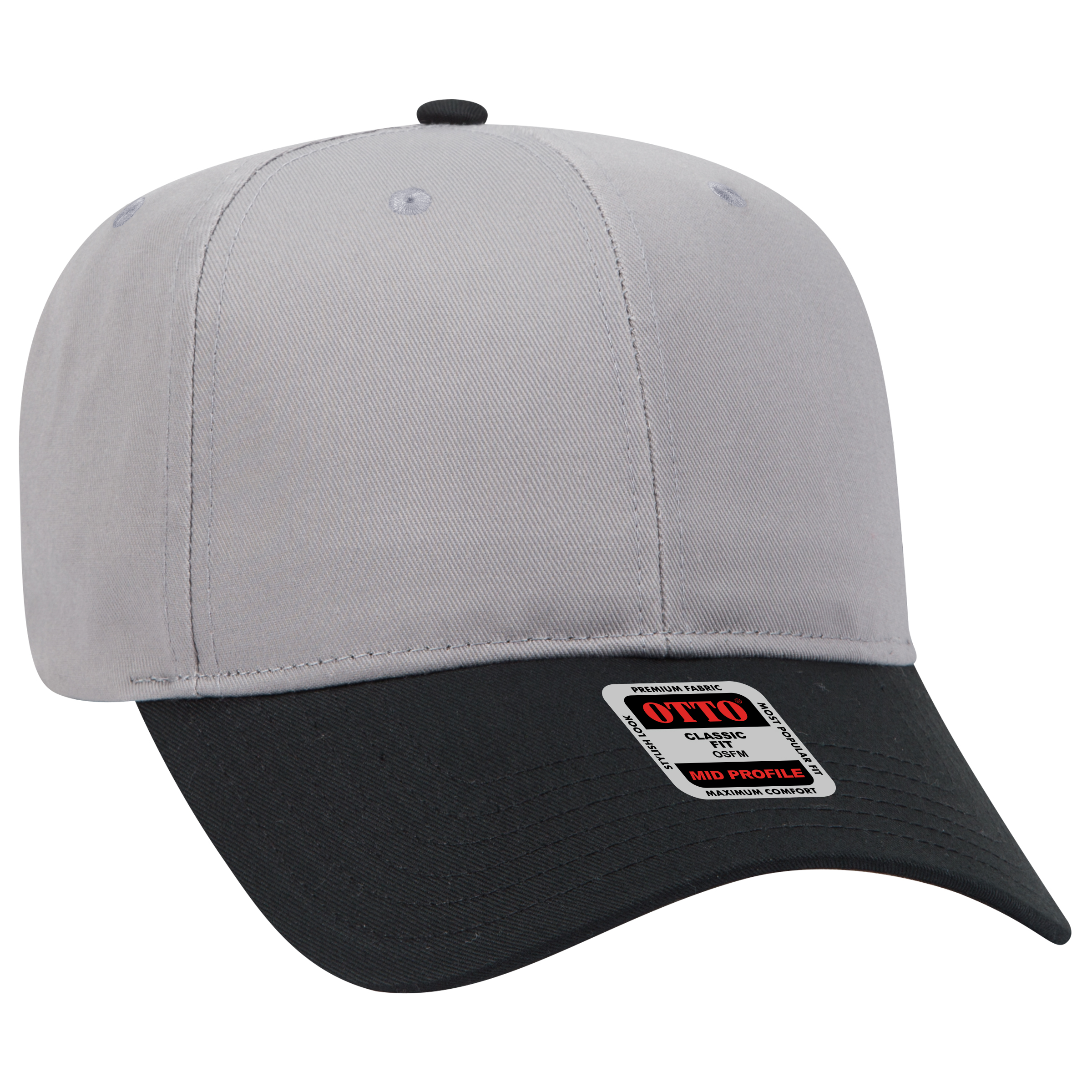 OTTO CAP® 6 Panel Mid Profile Baseball Cap 16