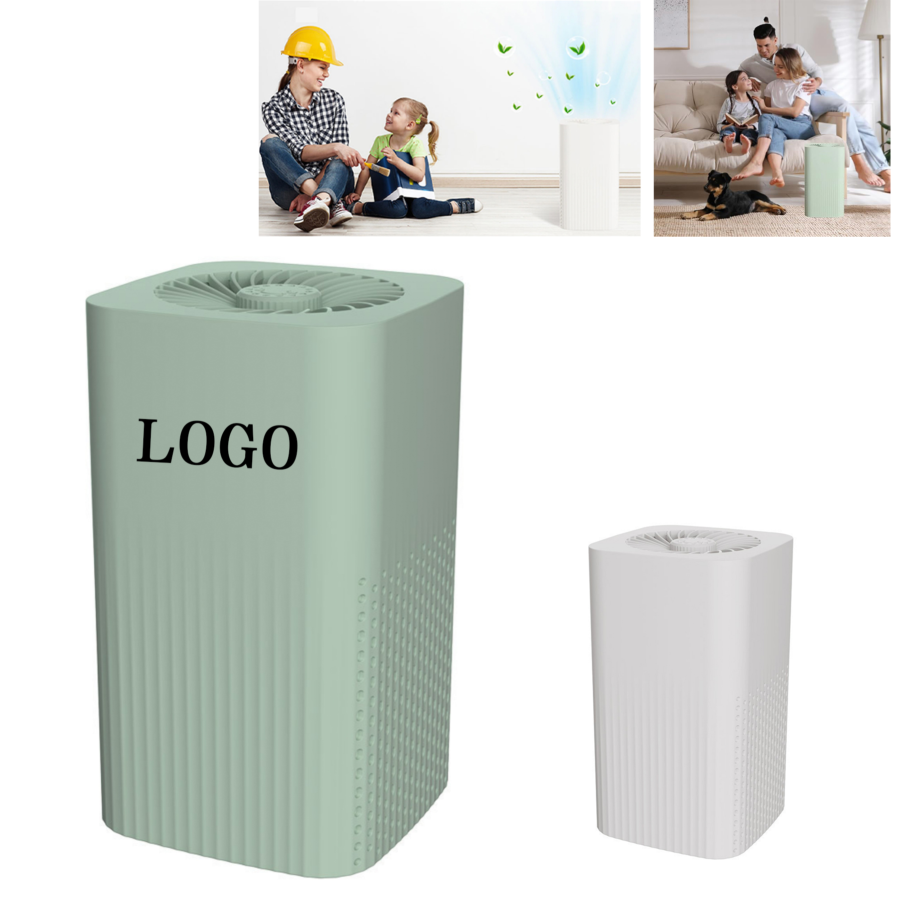 Quiet 2 in 1 Small Diffuser Desktop Air Purifier 4
