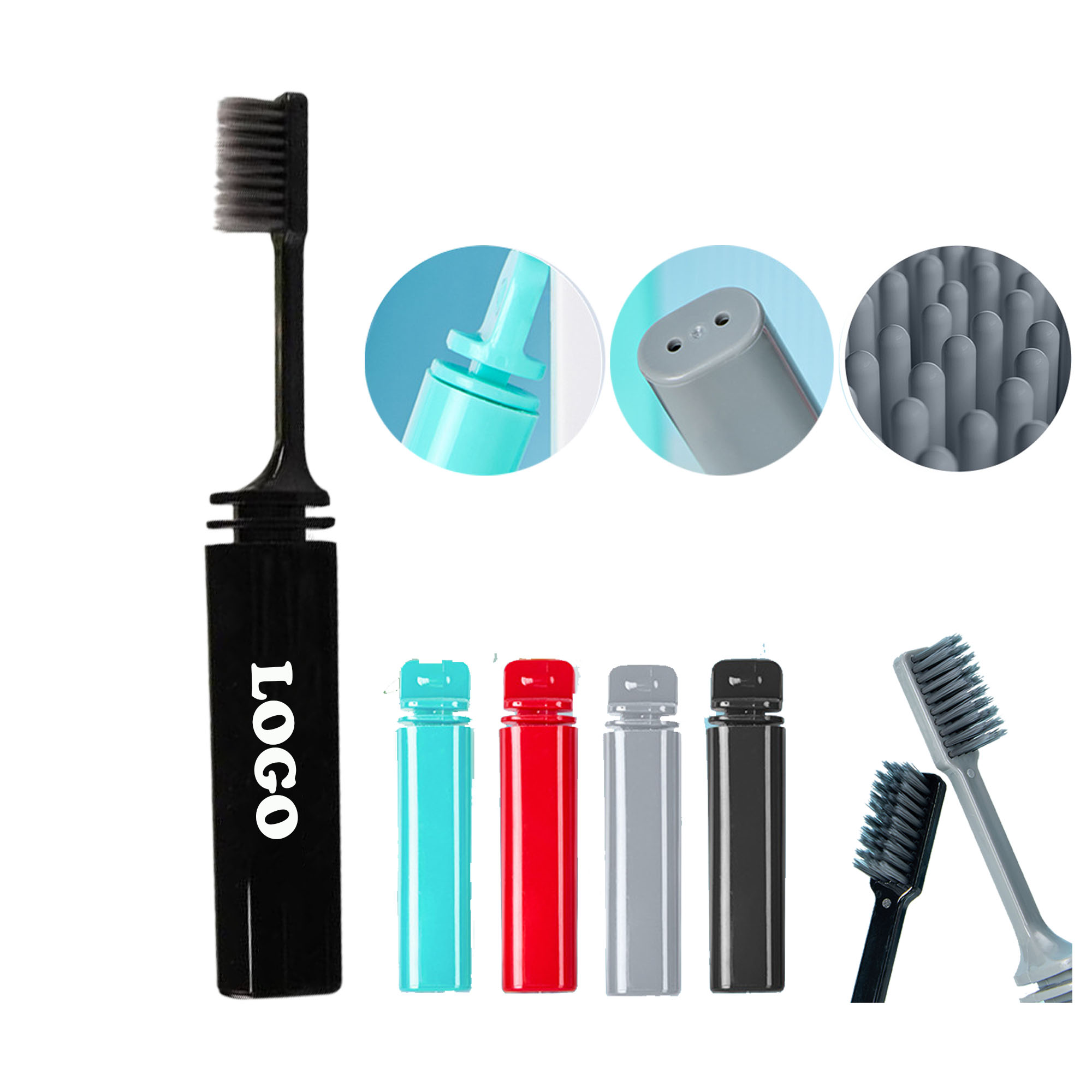 MOQ 50 pcs Folding Toothbrush 2
