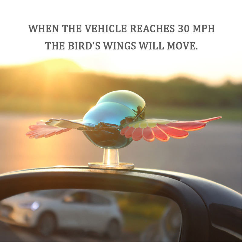 Wind Energy Bird Ornament Mascot Car Decor 3