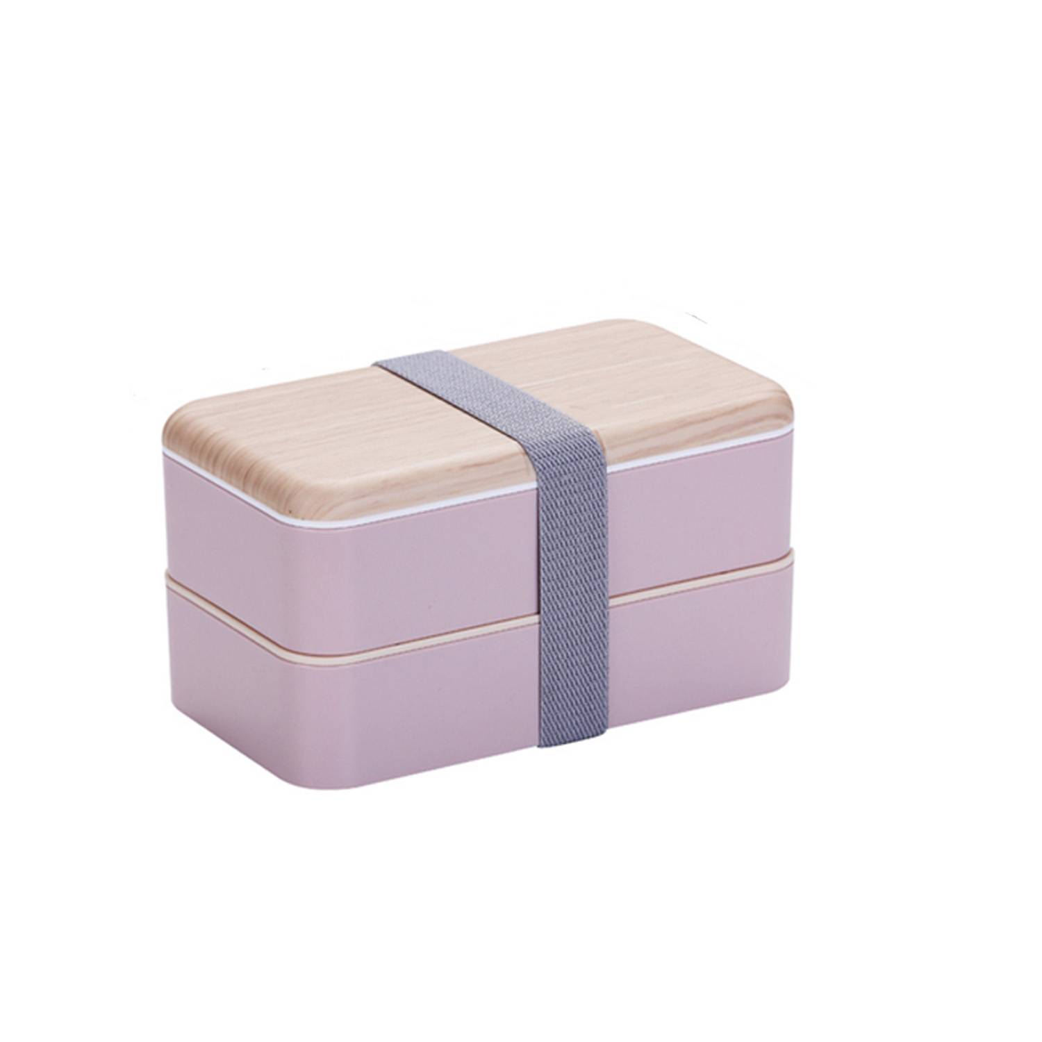 Plastic Double Layered Bento Box 4