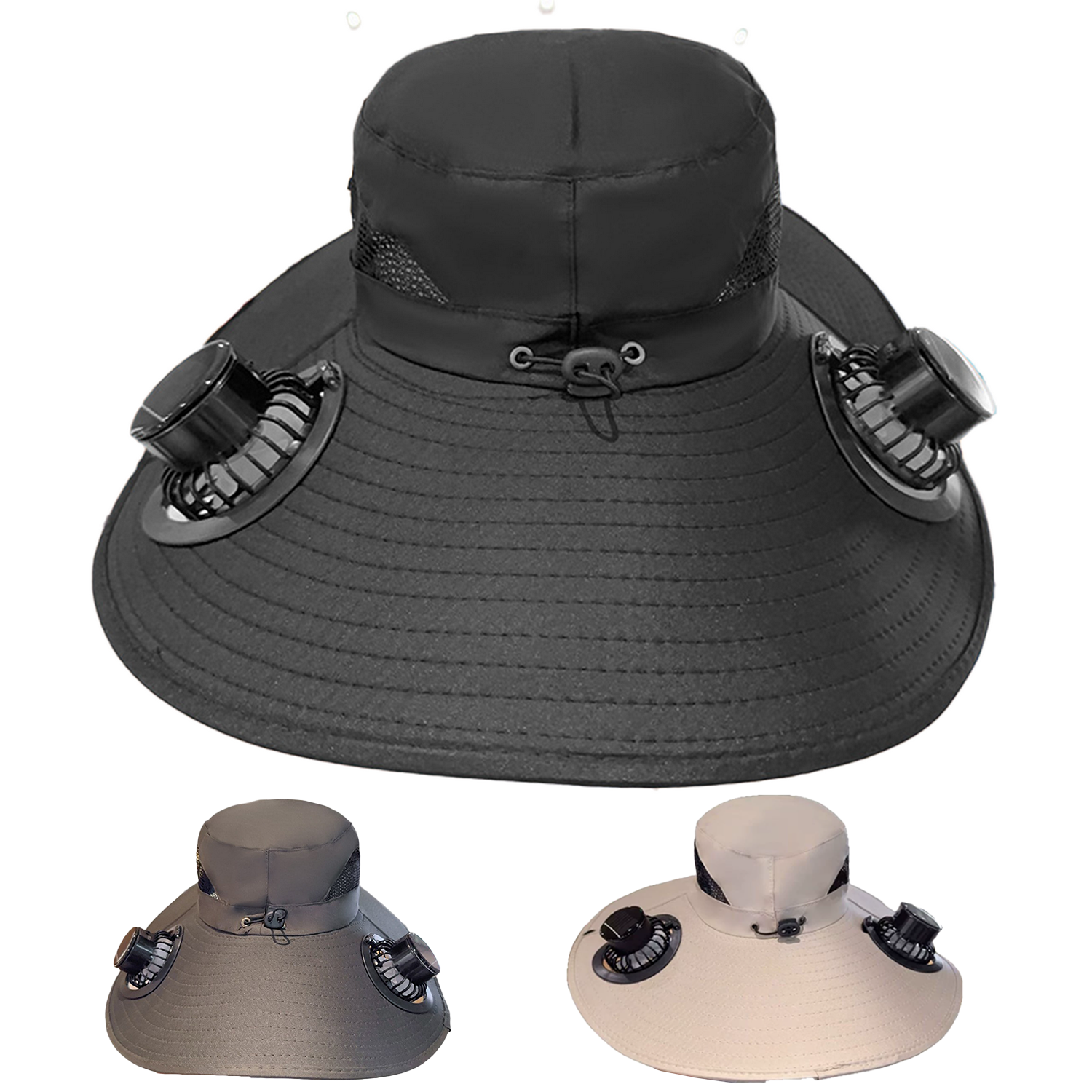 Solar Fan Summer Outdoor Hat 8