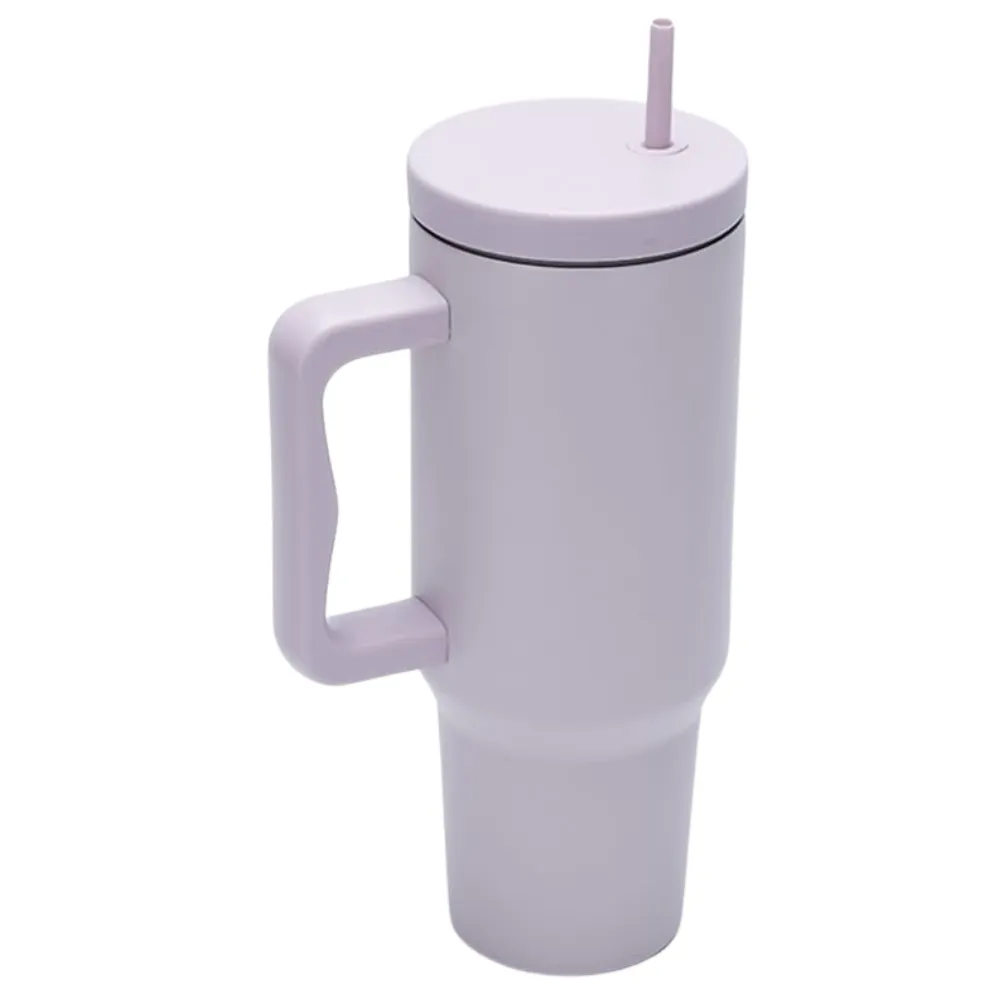 40oz. Minimalist Tumbler with Handle and Straw 1