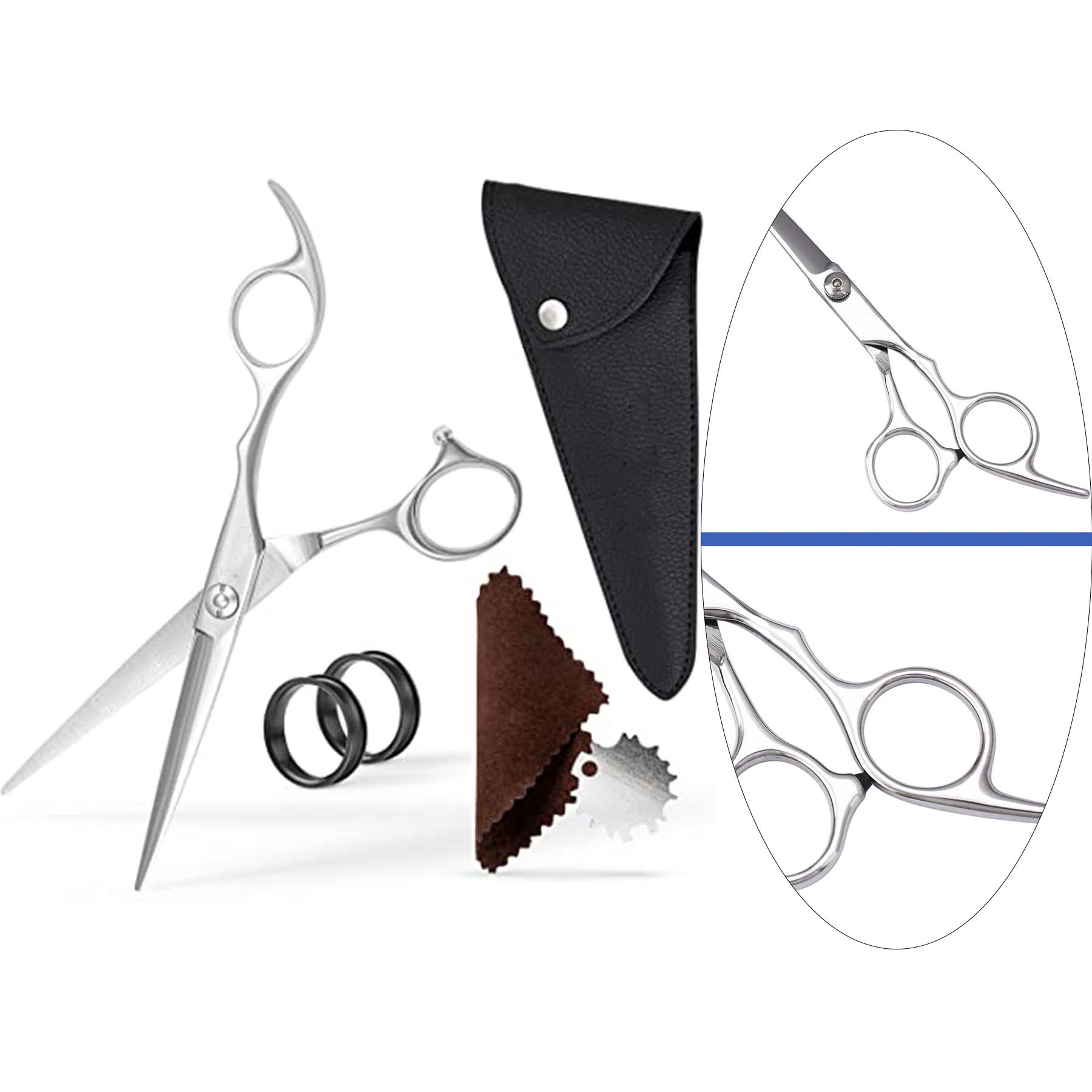 6 Haircut Scissors Hair Kit