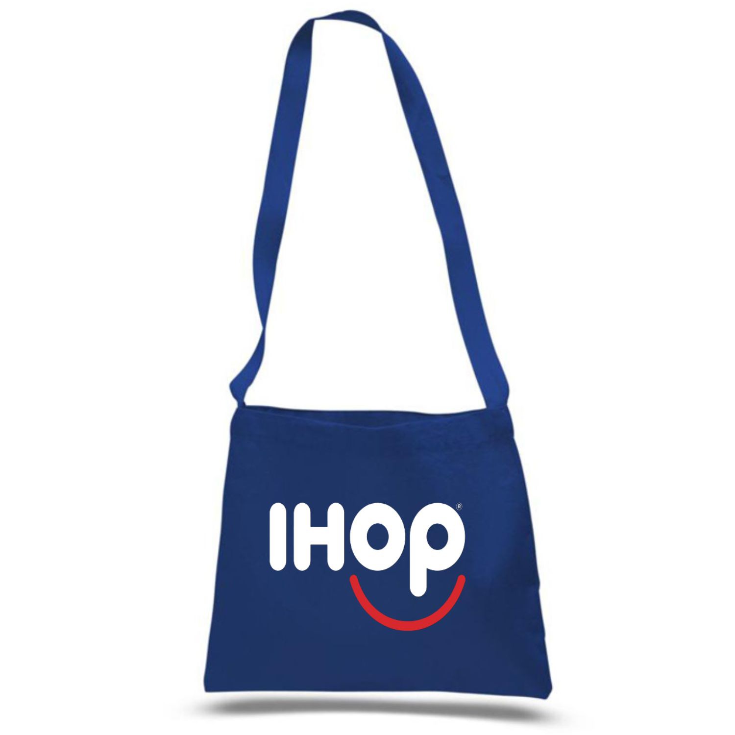 12 oz. Small Cotton Canvas Messenger Bag with Long Straps USA Decorated (14" x 12") 3