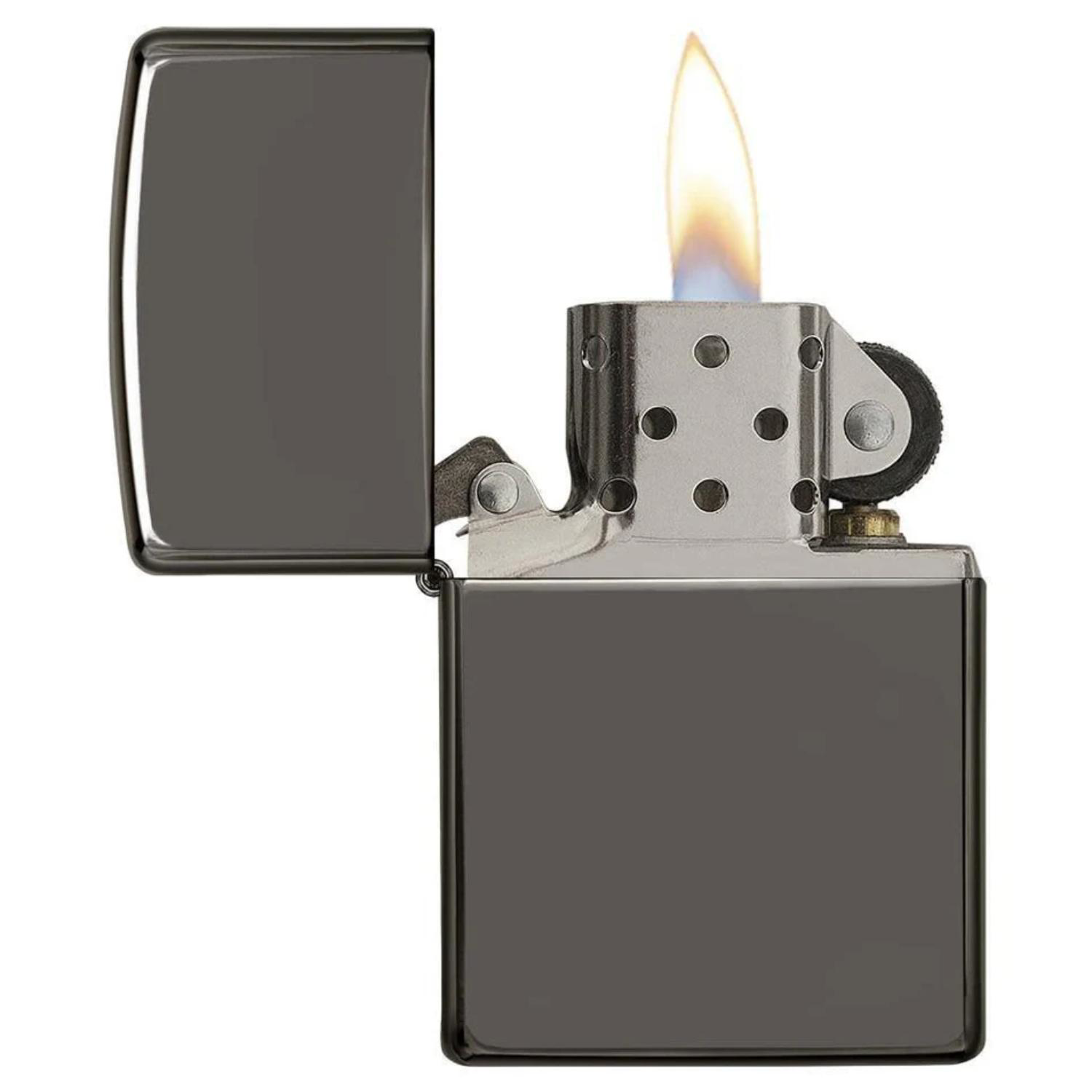 Zippo® USA-Made Classic Windproof Black Ice Lighter 1