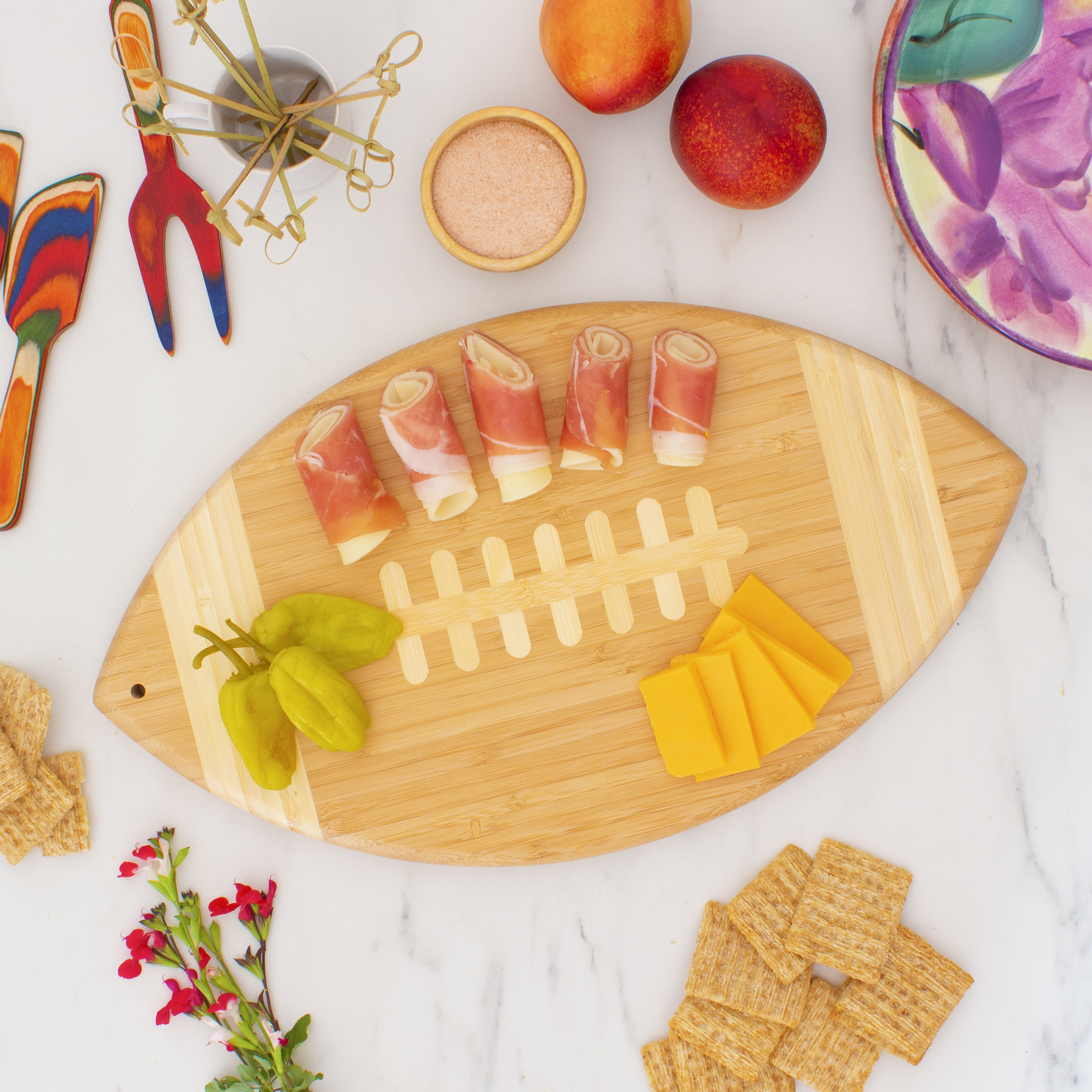Football Shaped Serving and Cutting Board 11