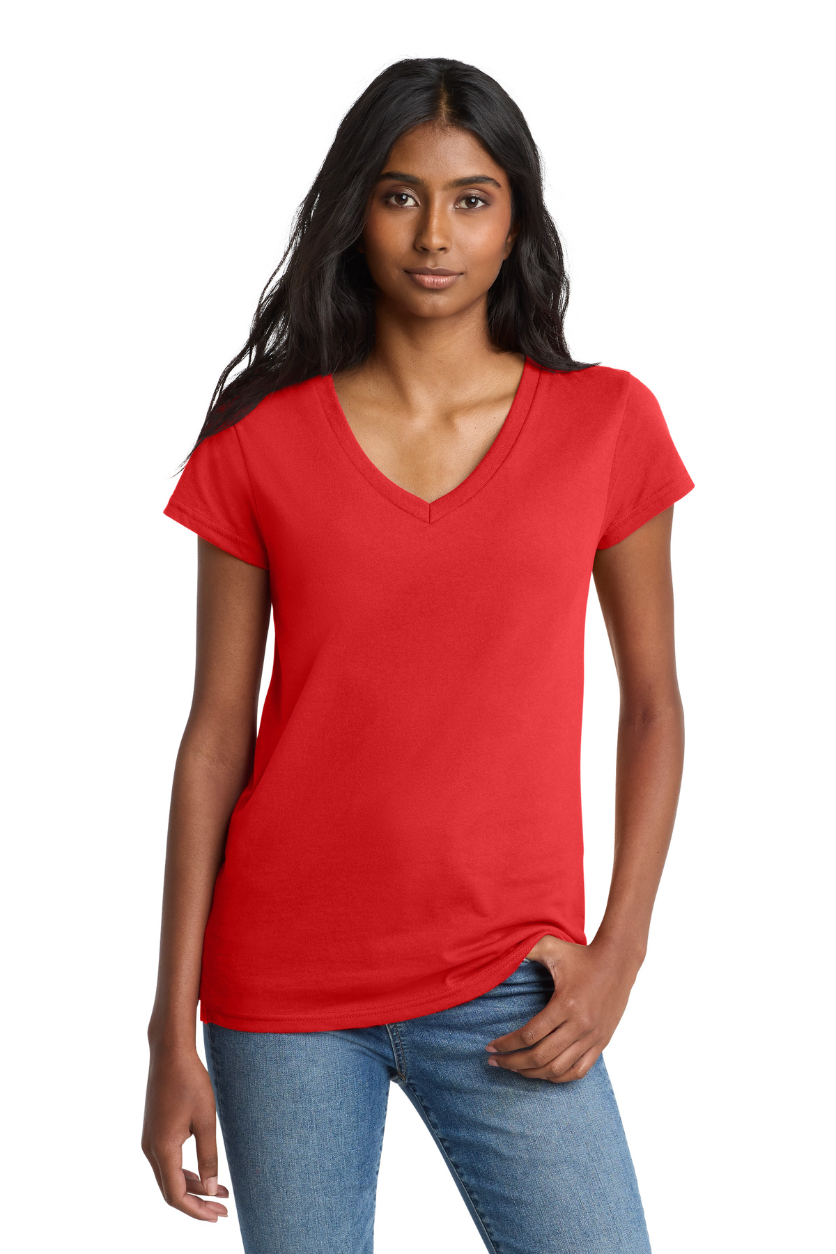 District Women's Re-Tee V-Neck DT8001 47