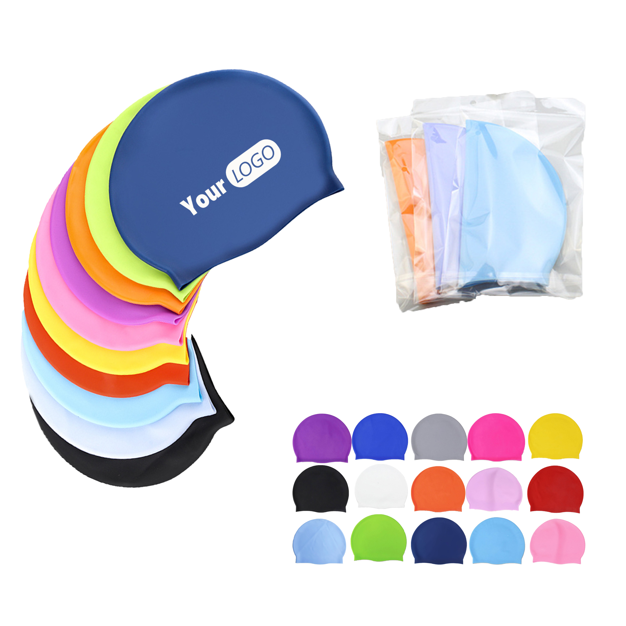 Soft Silicone Swim Cap MOQ 50 2